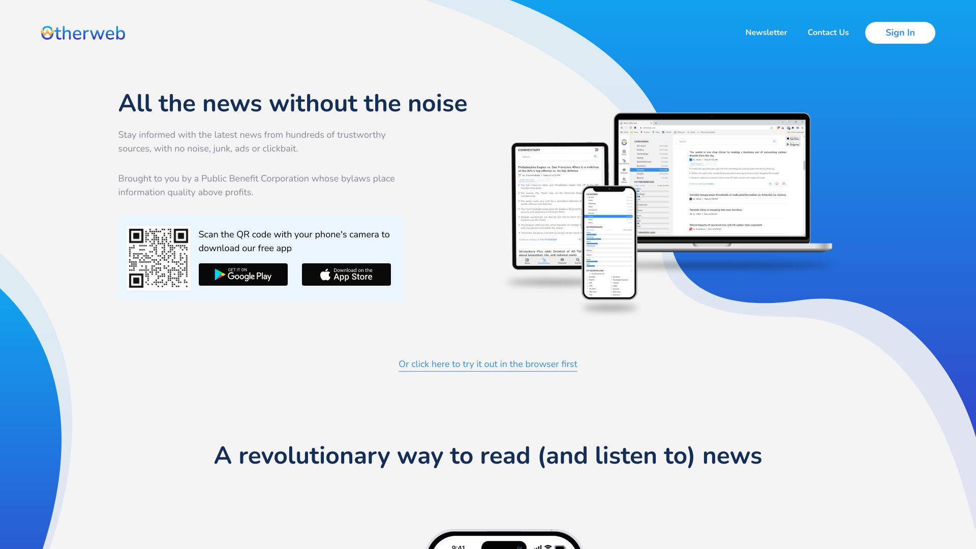 Otherweb screenshot