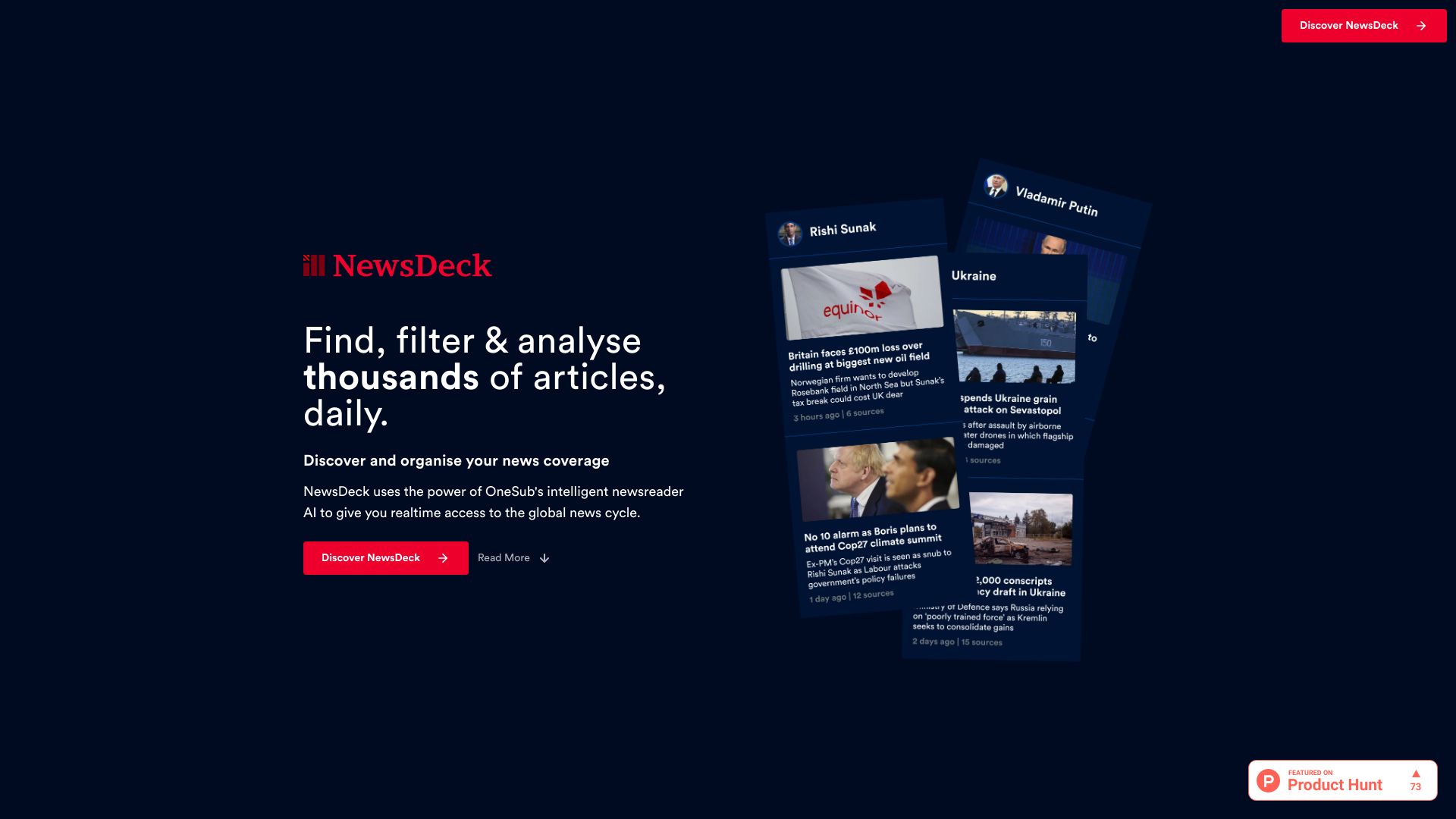 OneSub NewsDeck screenshot