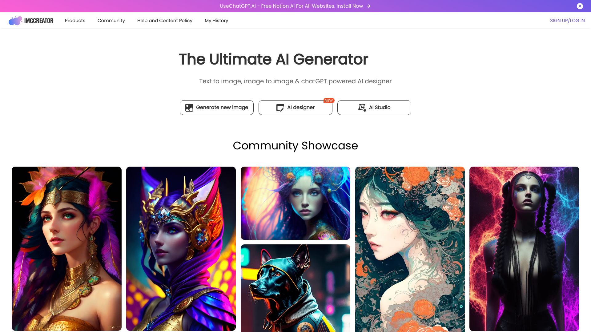 ImgCreator.AI screenshot