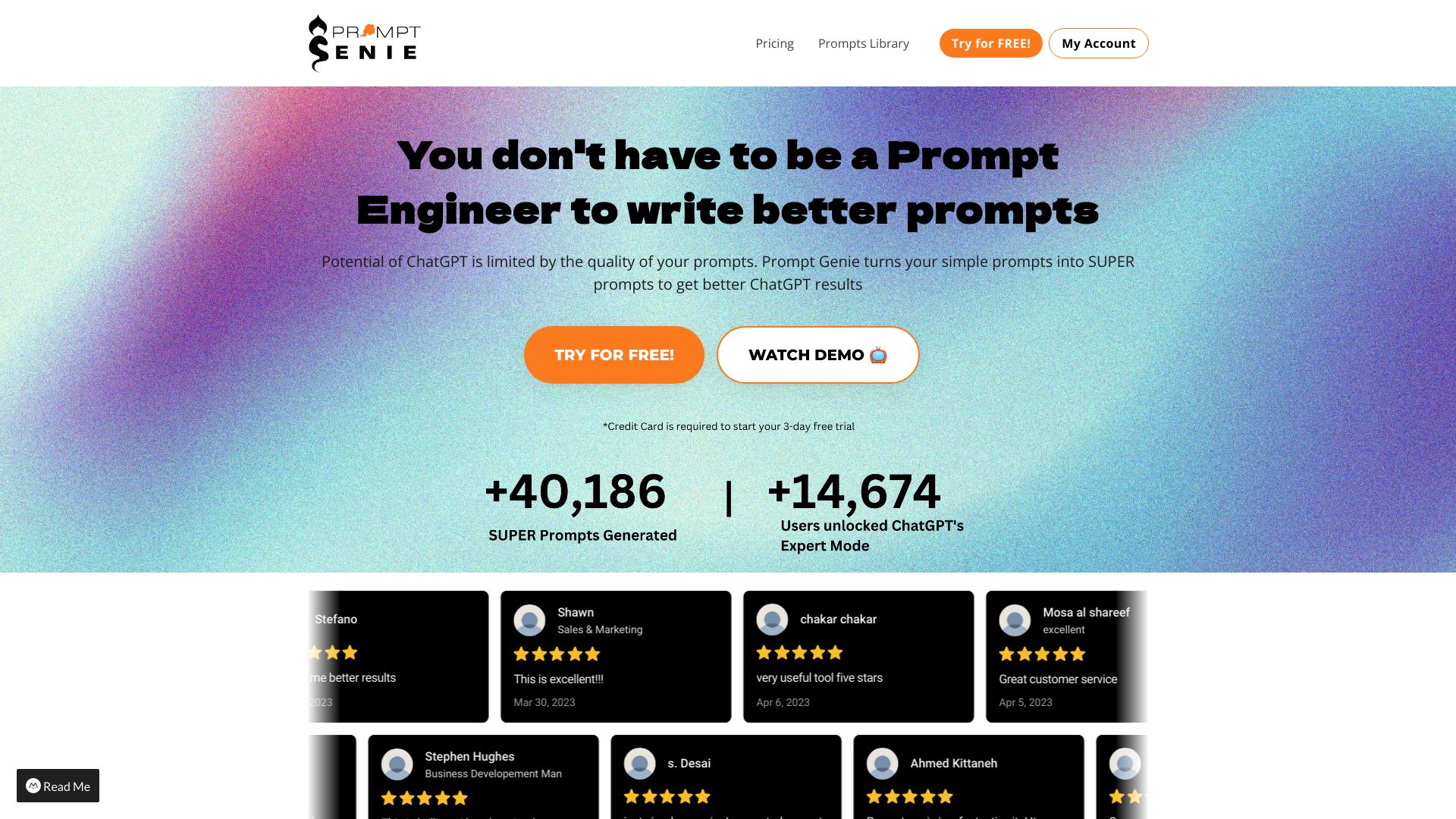 Prompt Genie screenshot