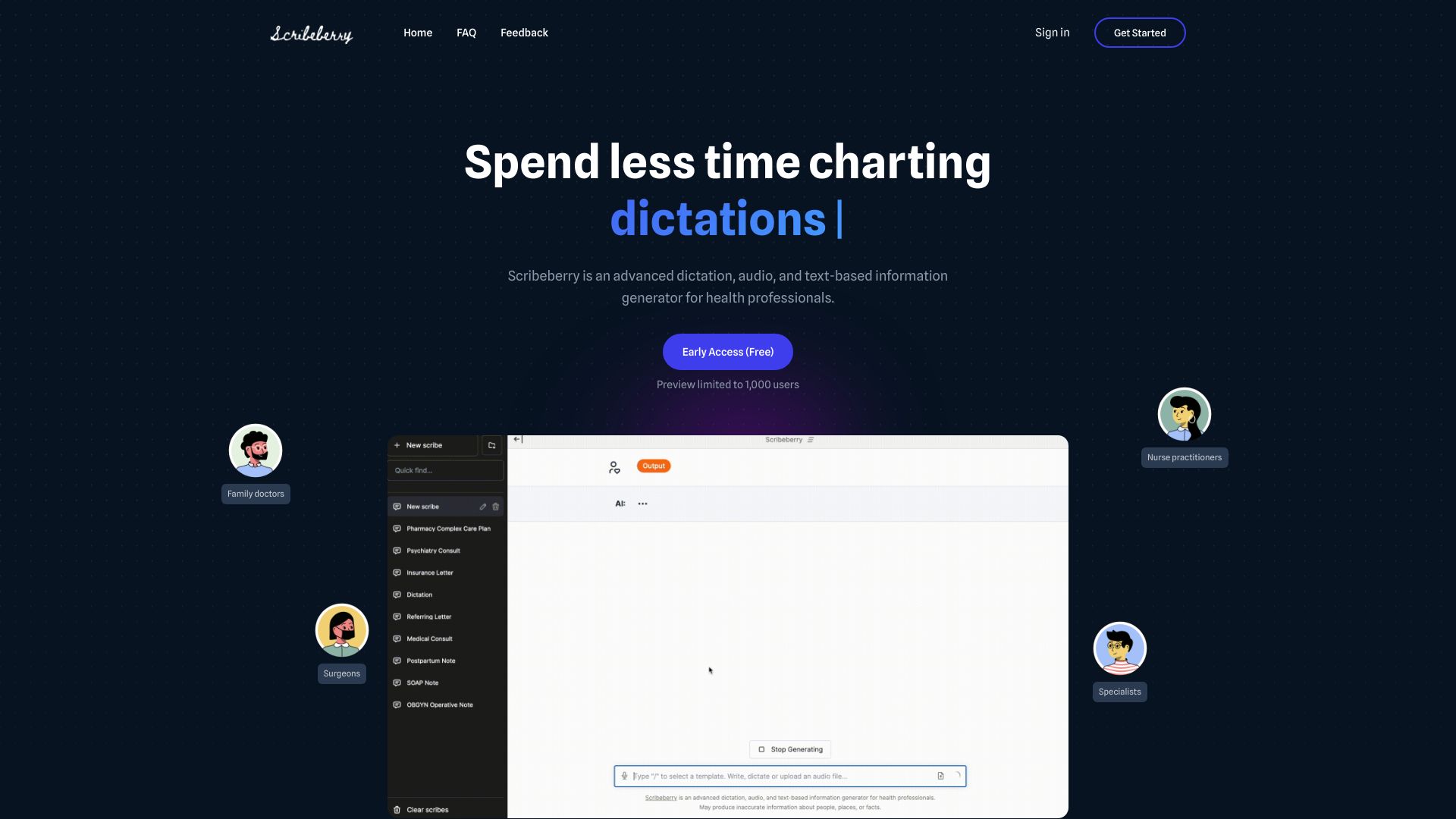 Scribeberry screenshot