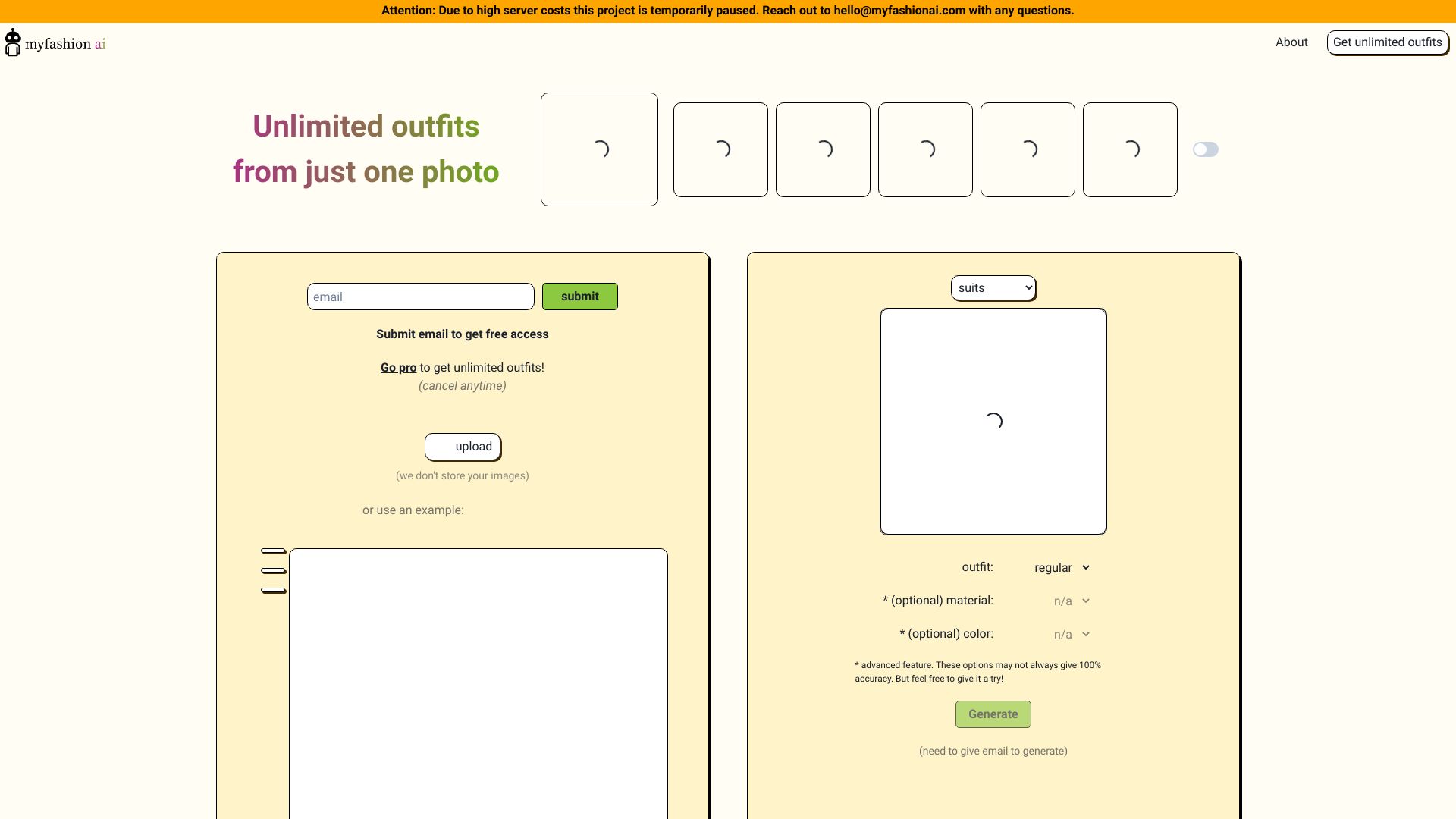 MyFashionAI screenshot