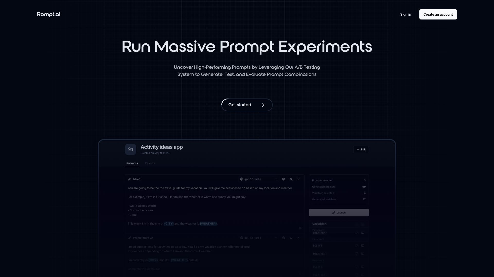 Rompt.ai screenshot