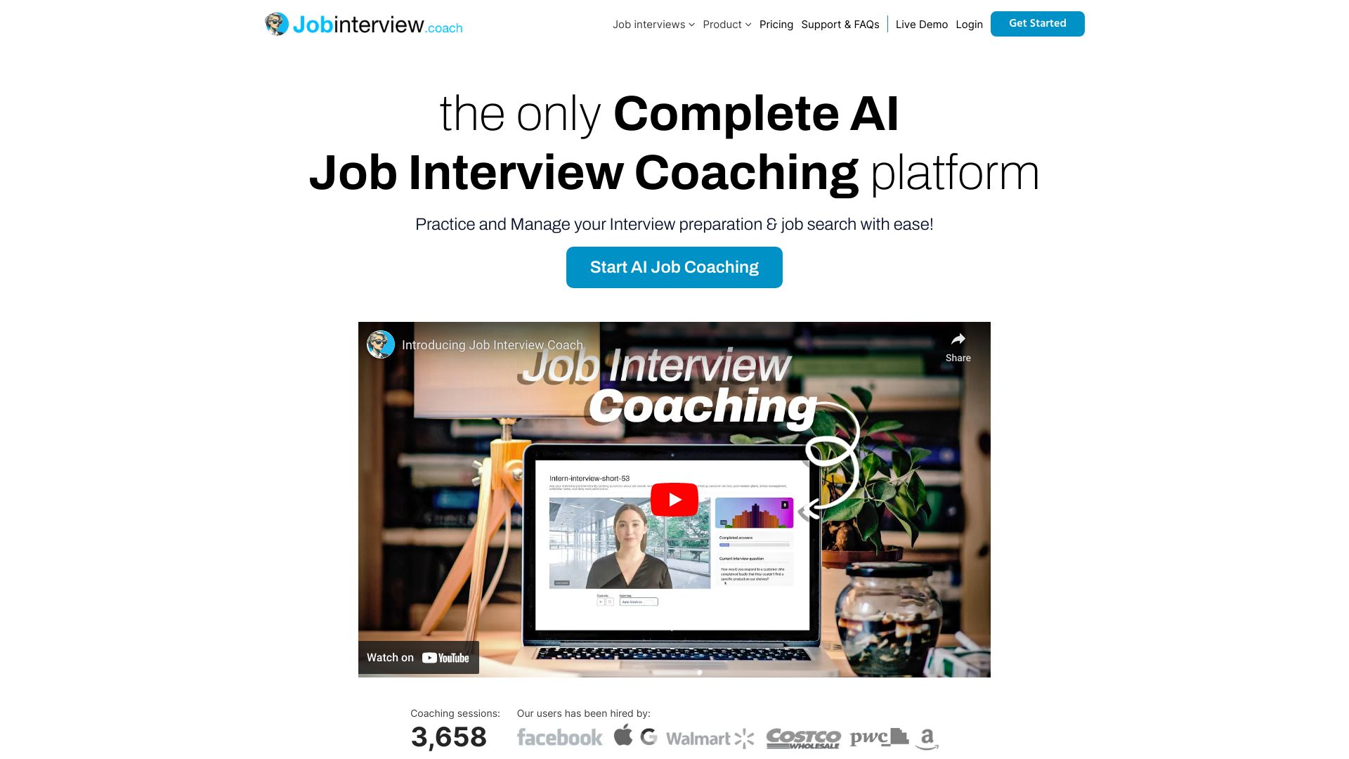 JobInterview.coach screenshot
