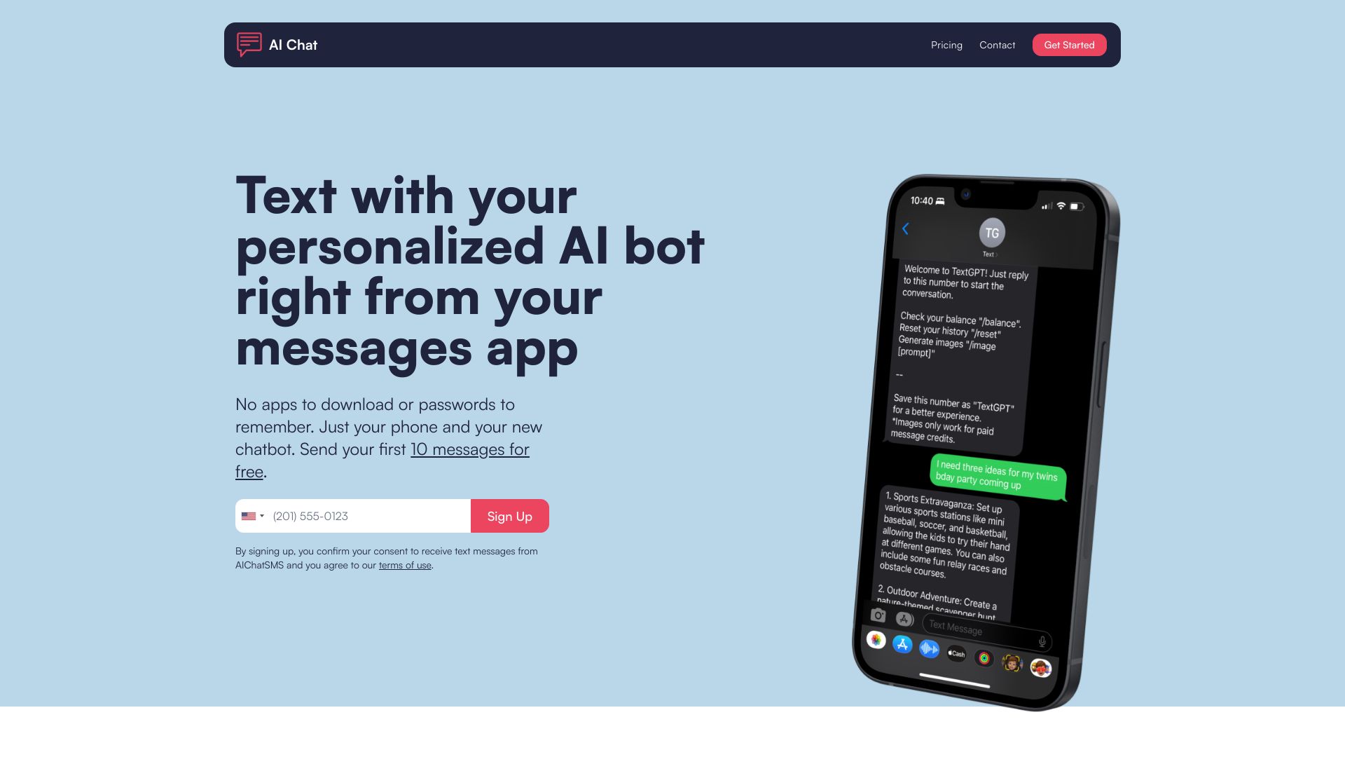 AI Chat screenshot