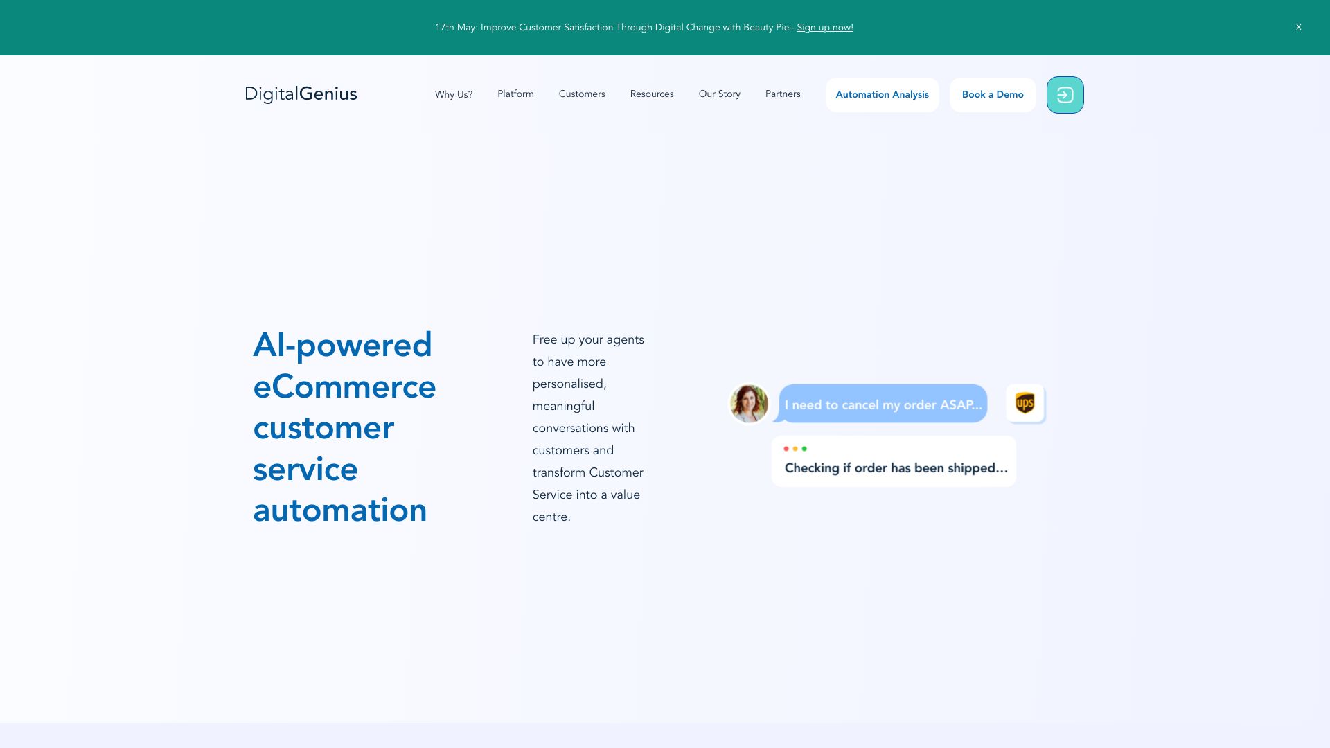 DigitalGenius screenshot
