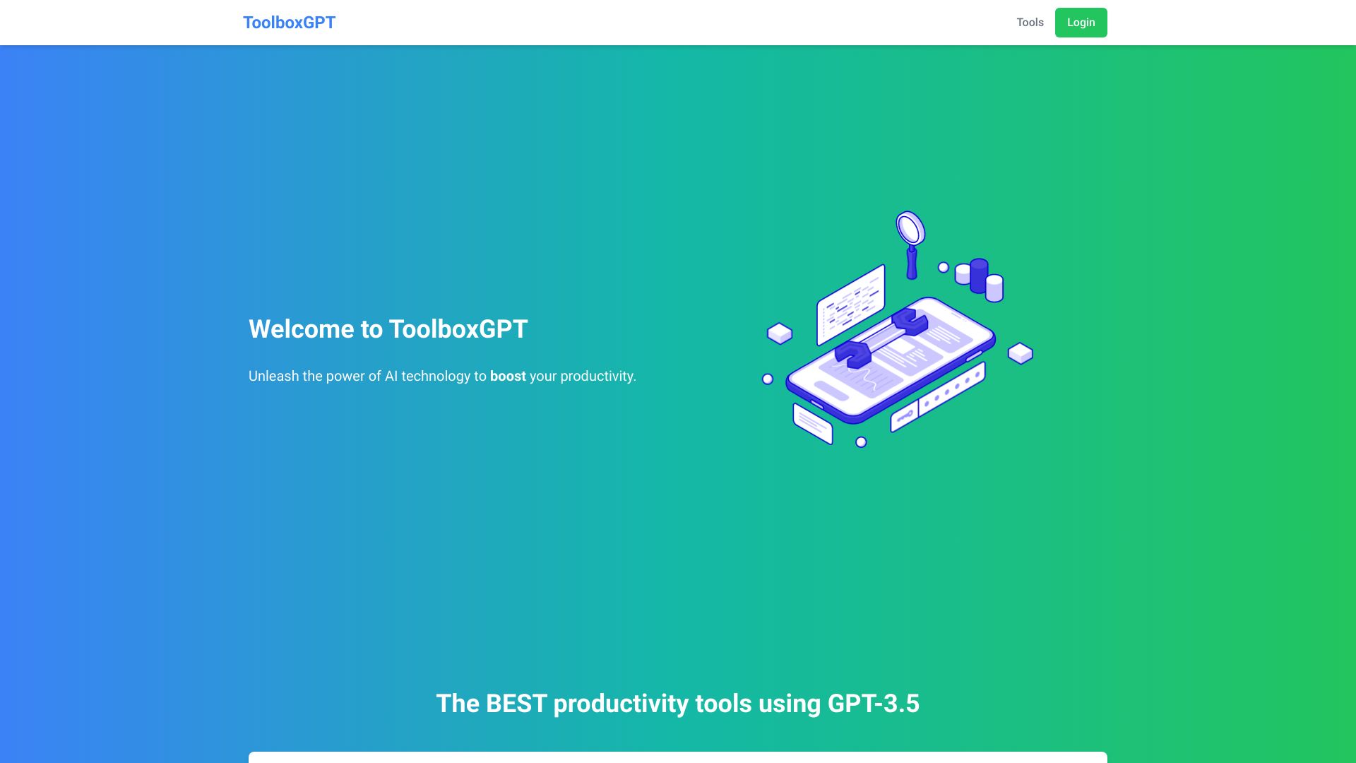 ToolboxGPT screenshot