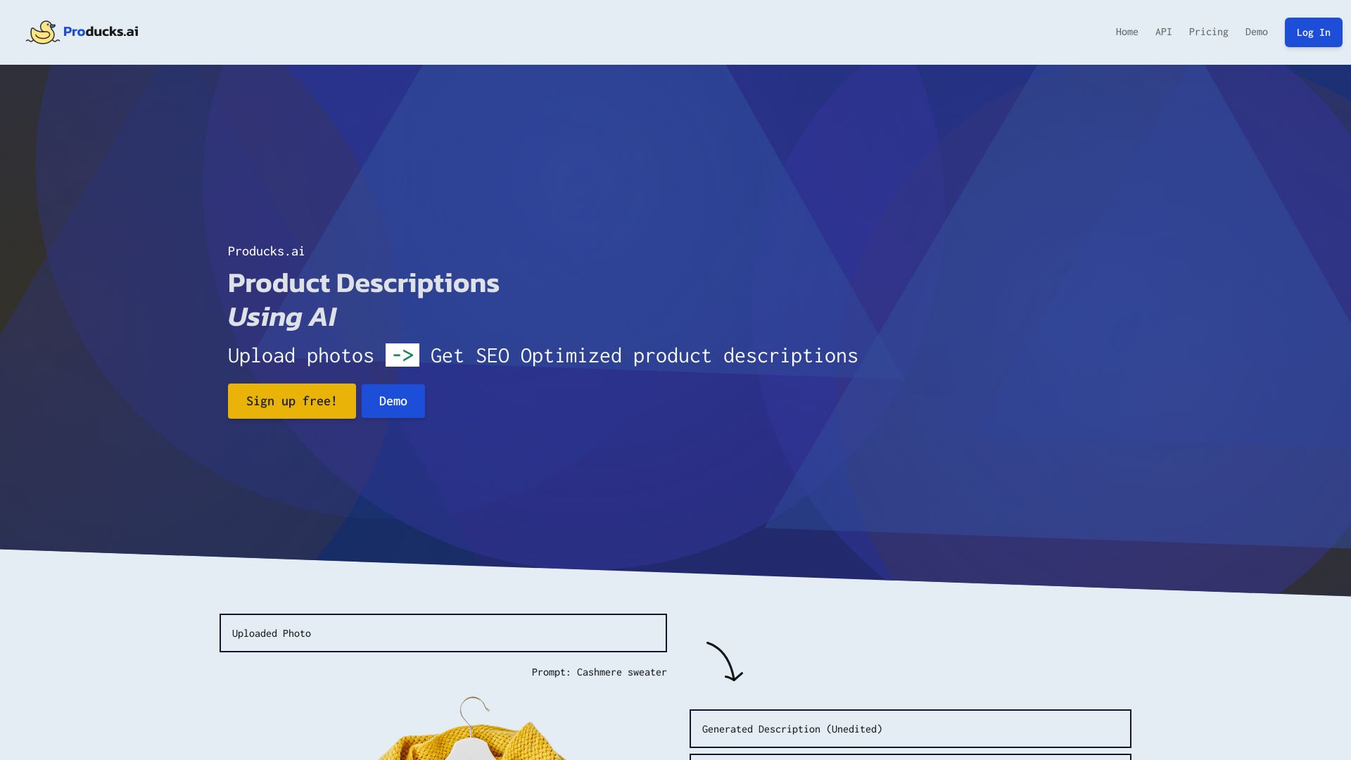 Producks.ai screenshot