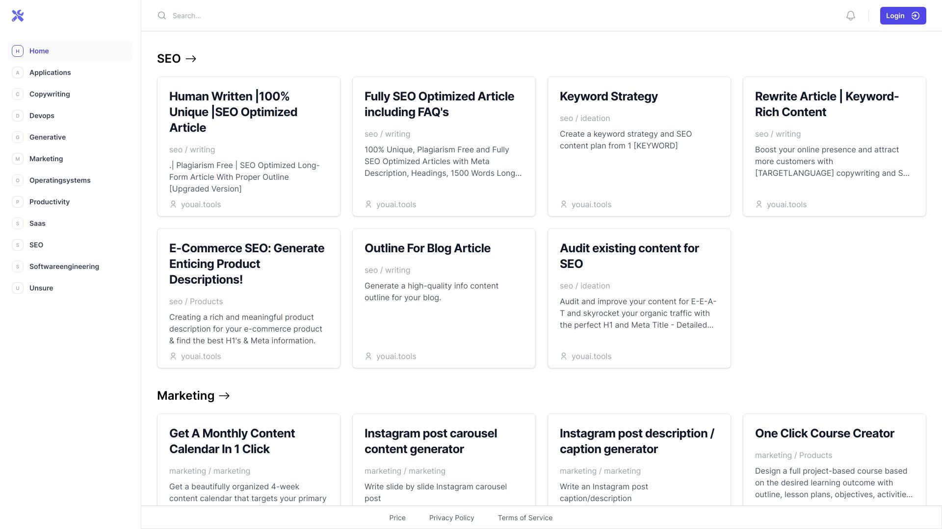 You AI Tools screenshot