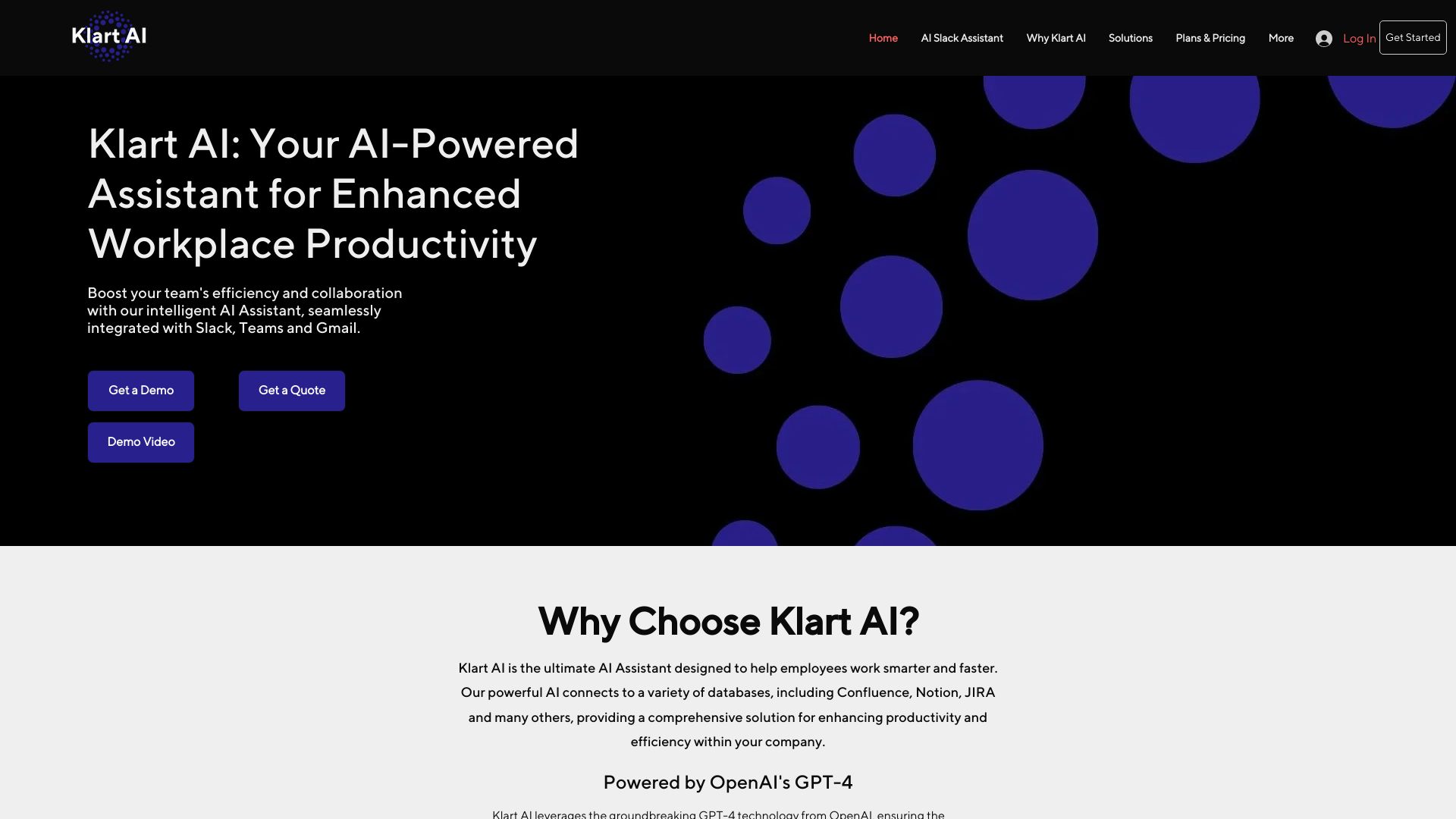 Klart AI screenshot