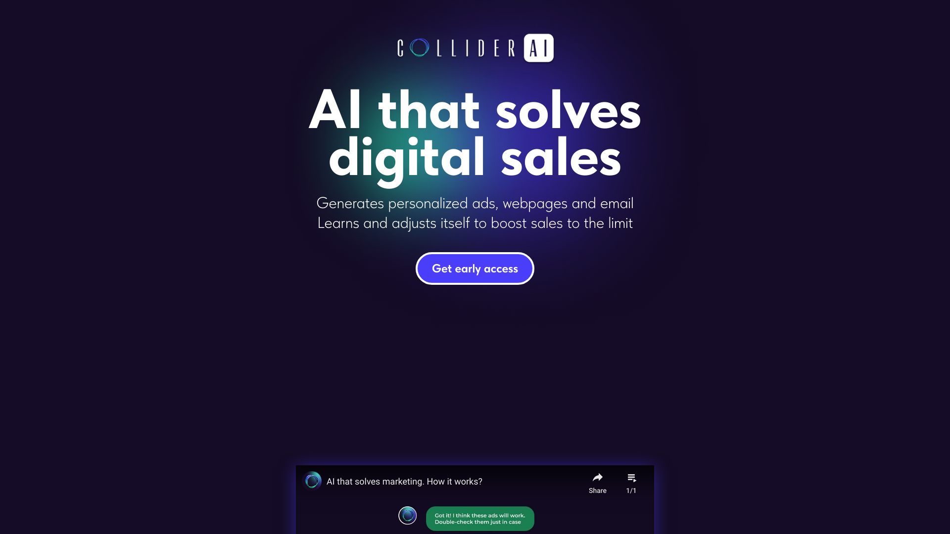 Collider AI screenshot
