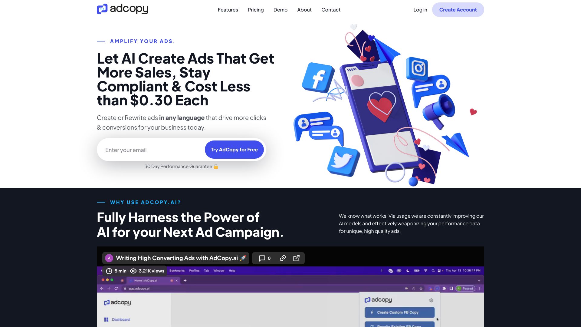 AdCopy.ai & Koast.ai screenshot