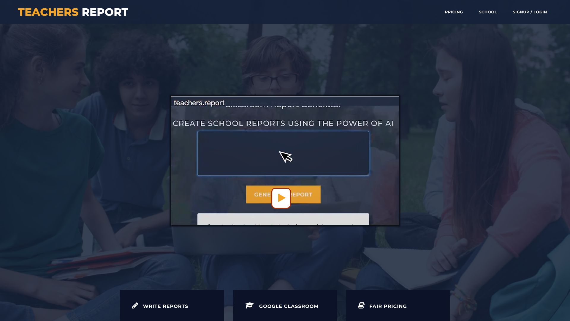 Teachers Report Writer screenshot