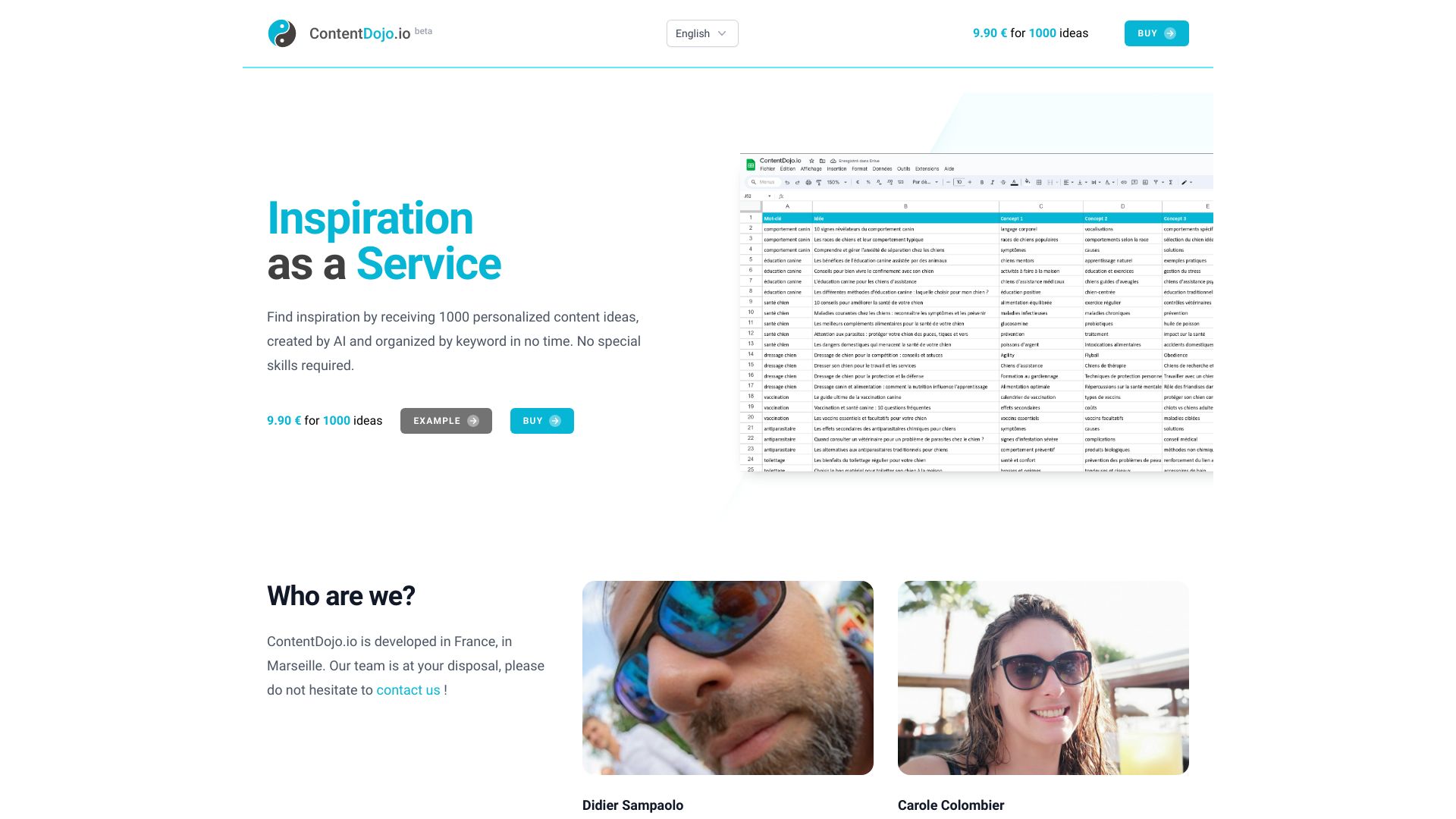 ContentDojo screenshot