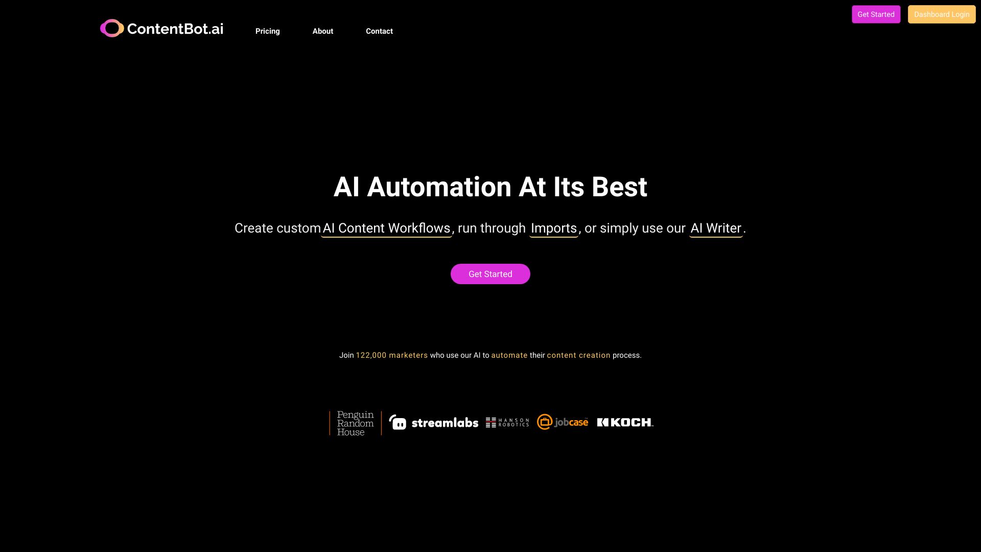 ContentBot screenshot