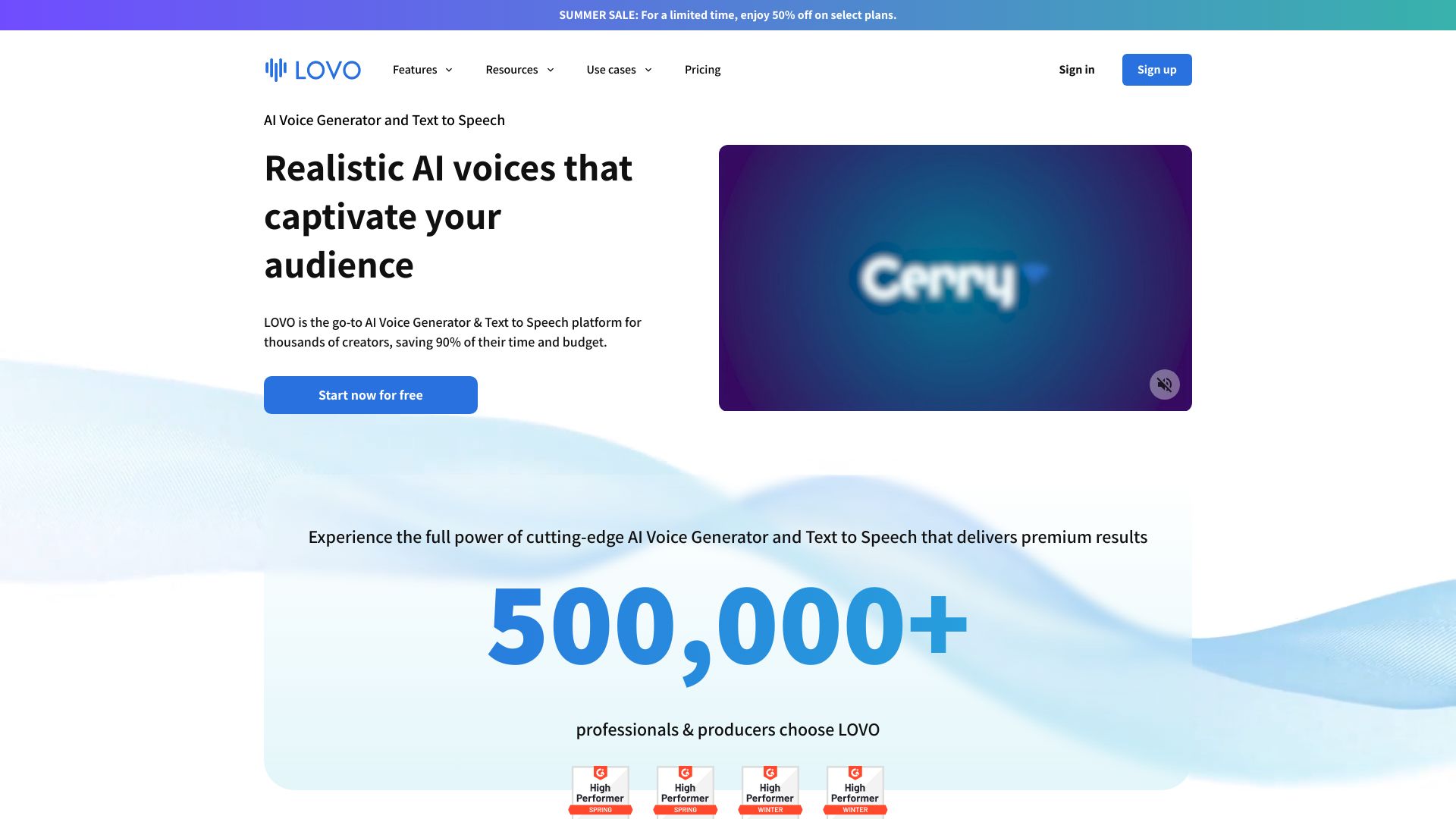 LOVO AI screenshot