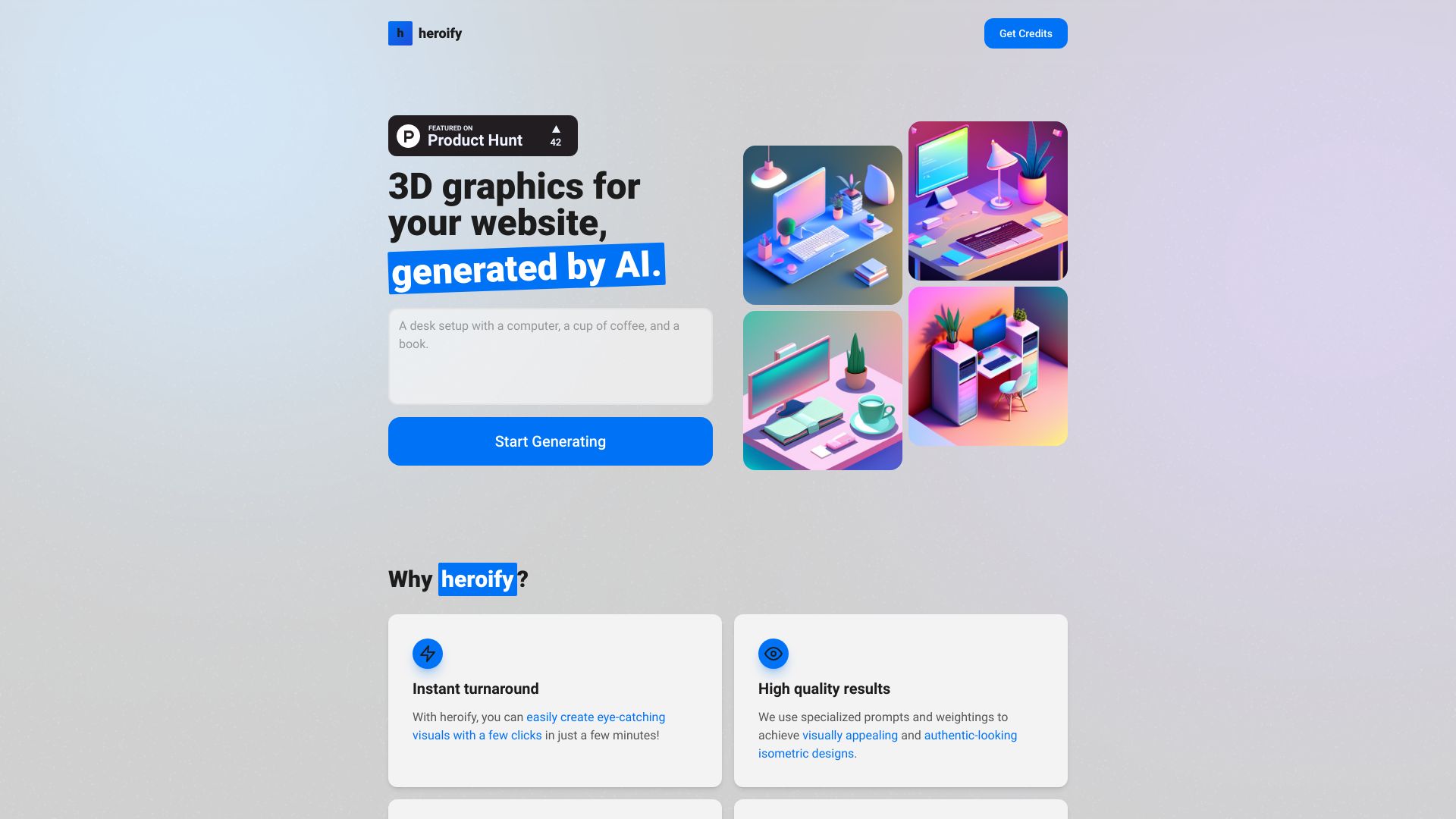 Heroify screenshot
