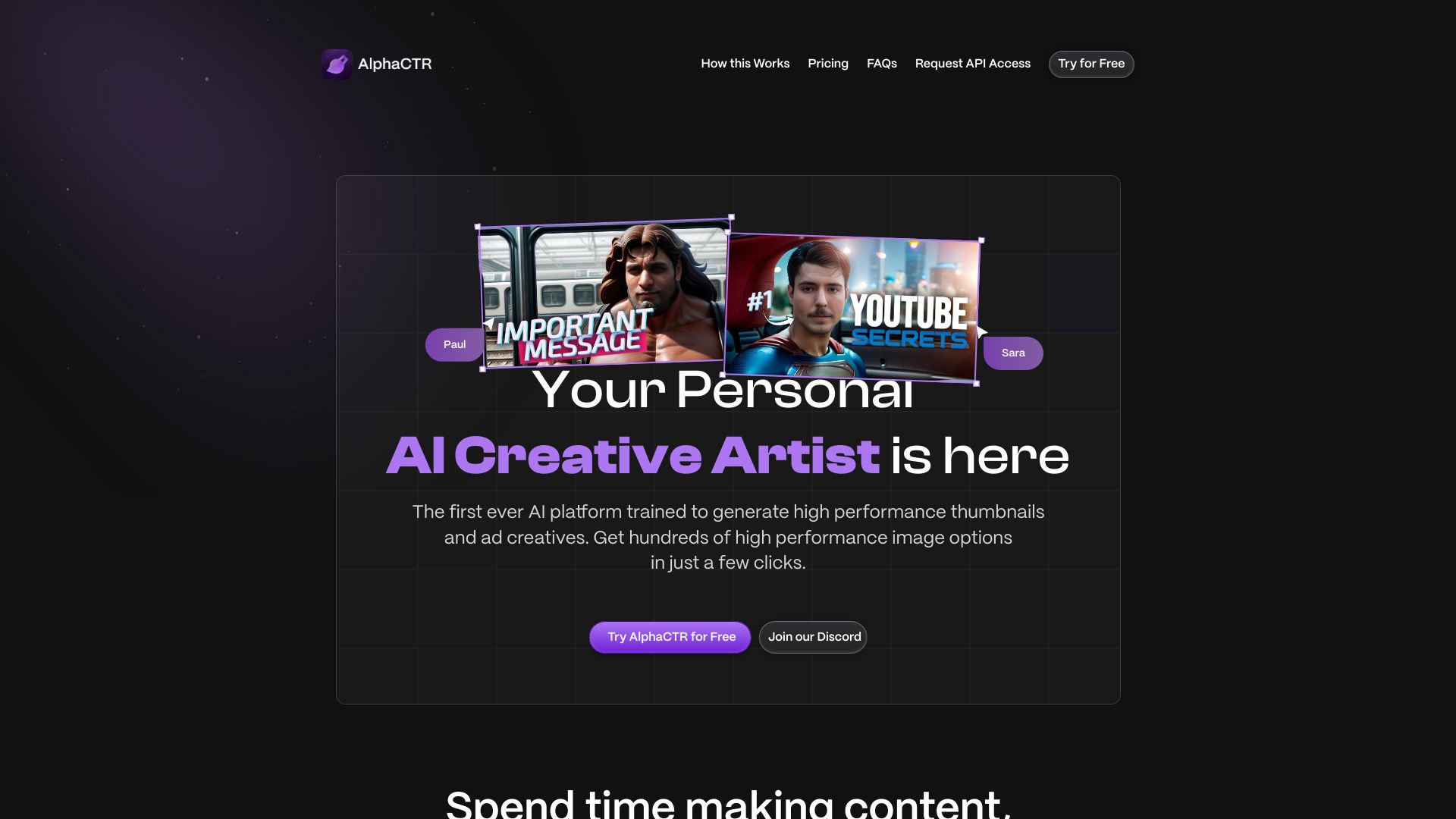 AlphaCTR screenshot