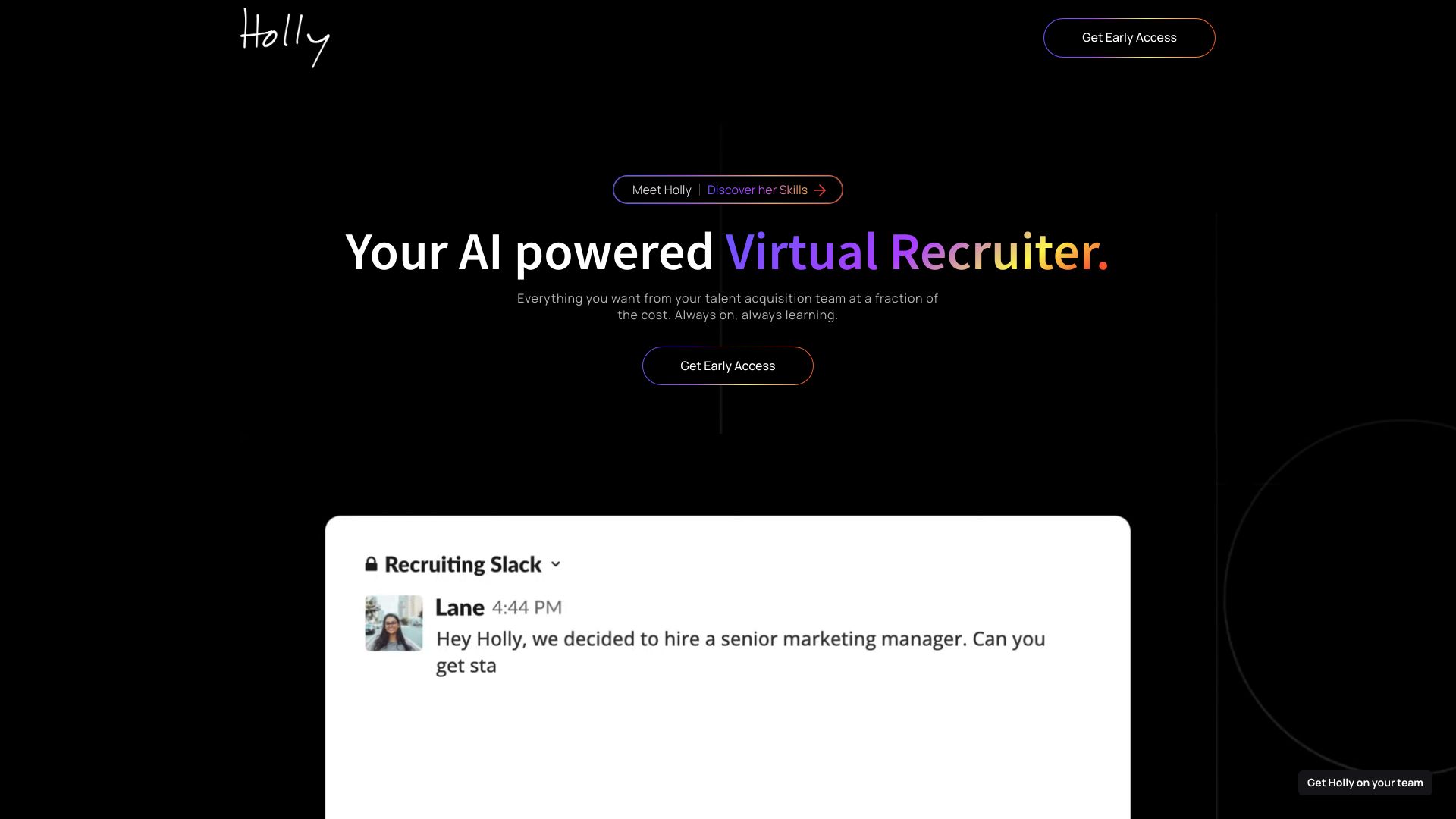 Hiring Agents screenshot