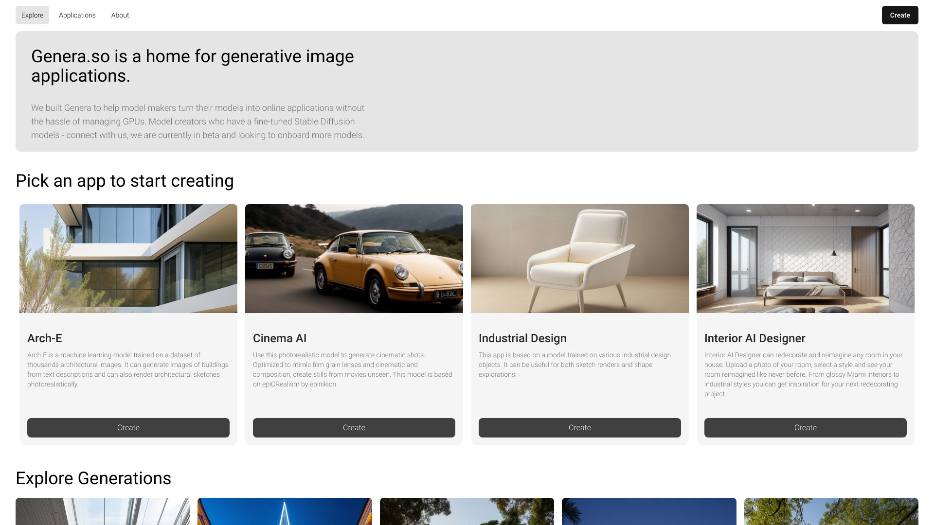 Genera.so screenshot