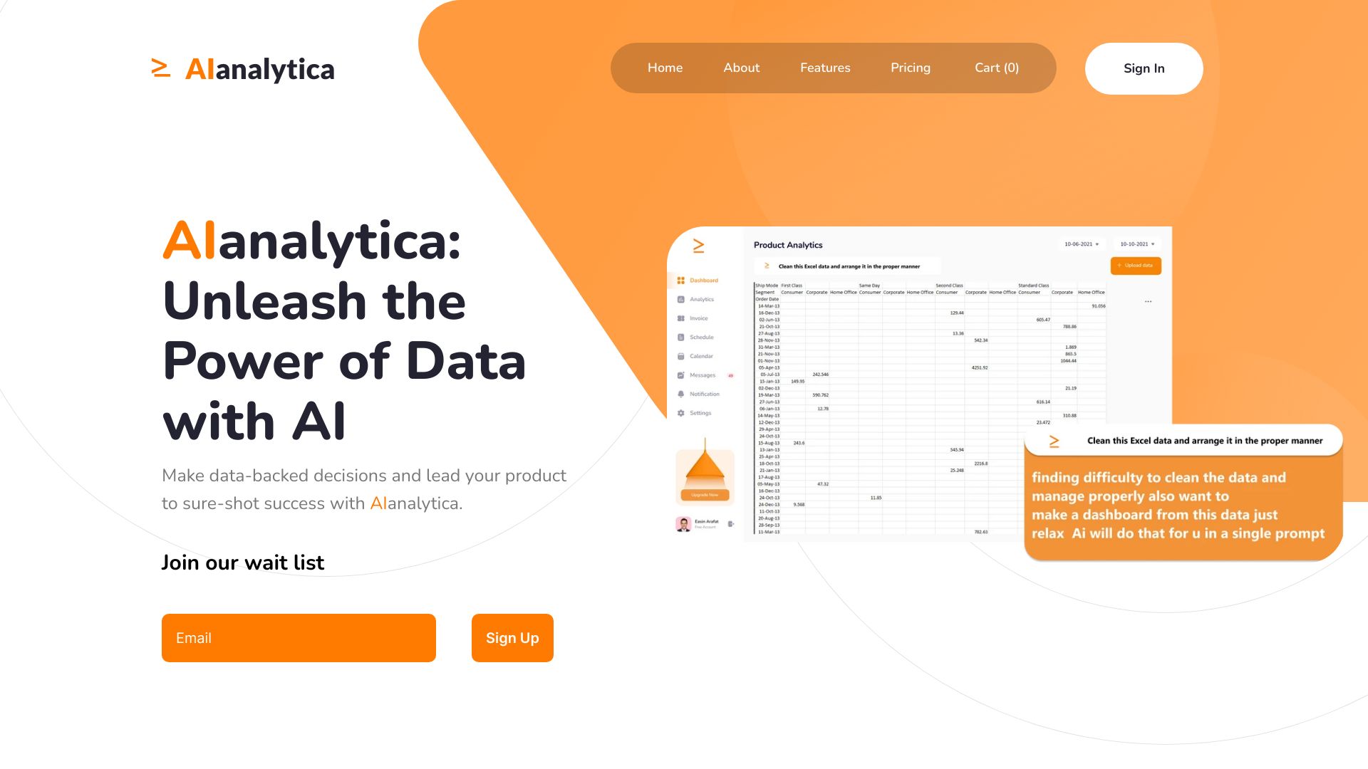 AI Analytics Platform screenshot