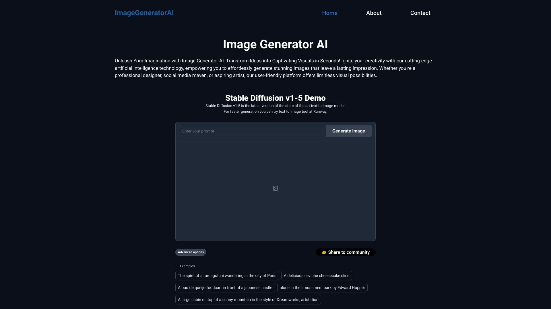 ImageGeneratorAI screenshot