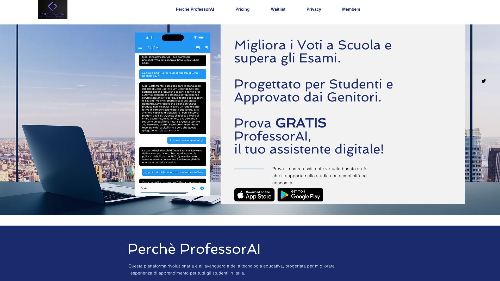 ProfessorAI screenshot