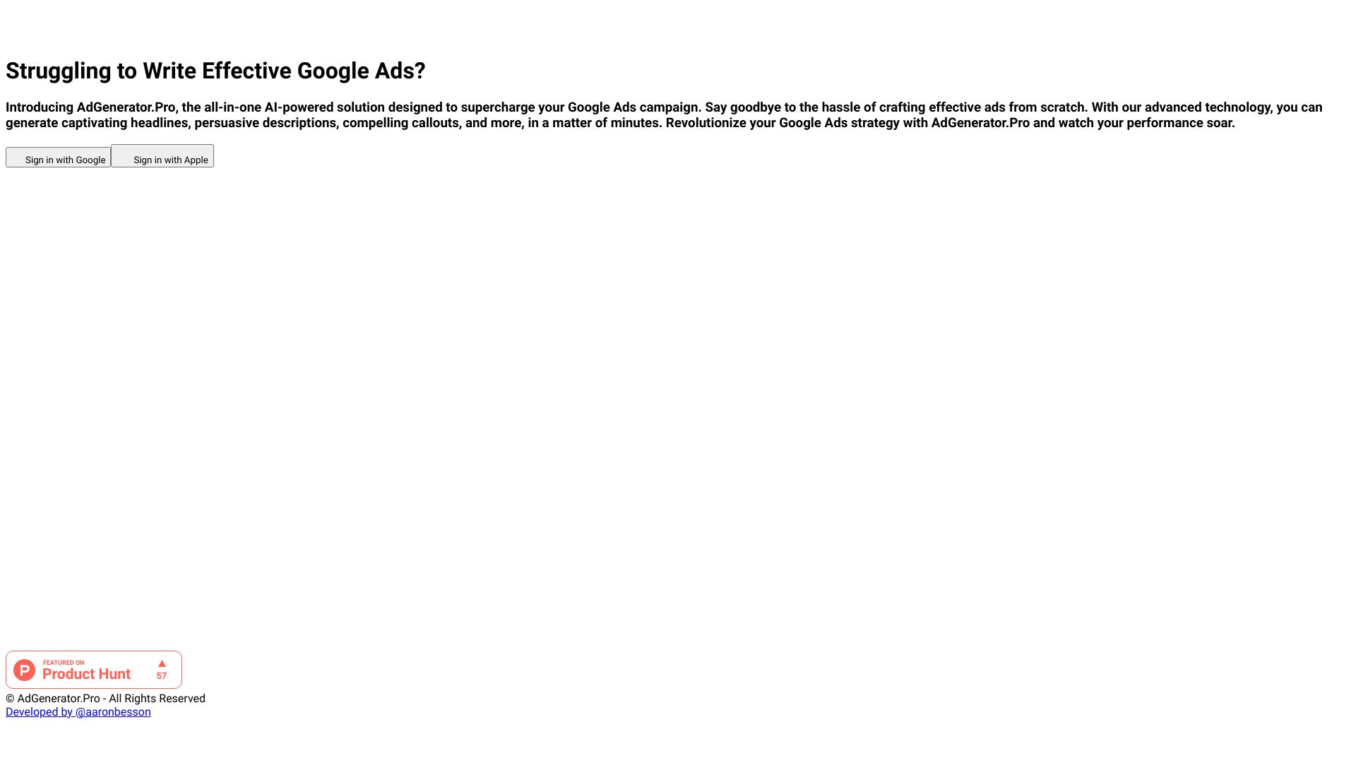 AdGenerator.Pro screenshot