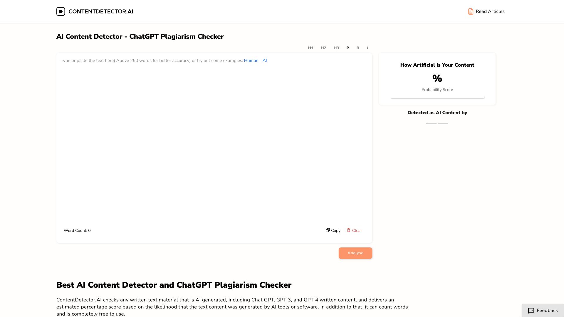 ContentDetector.AI screenshot