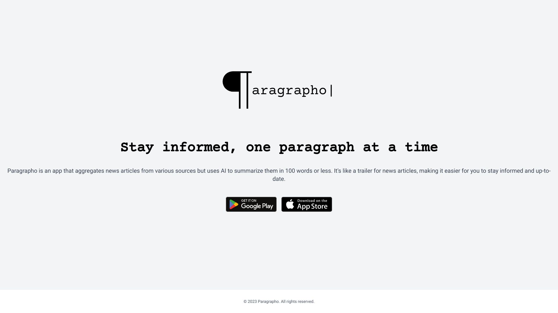 Paragrapho screenshot