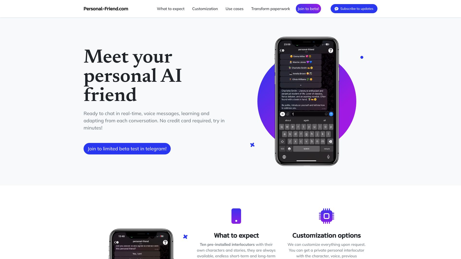 Personal-Friend screenshot
