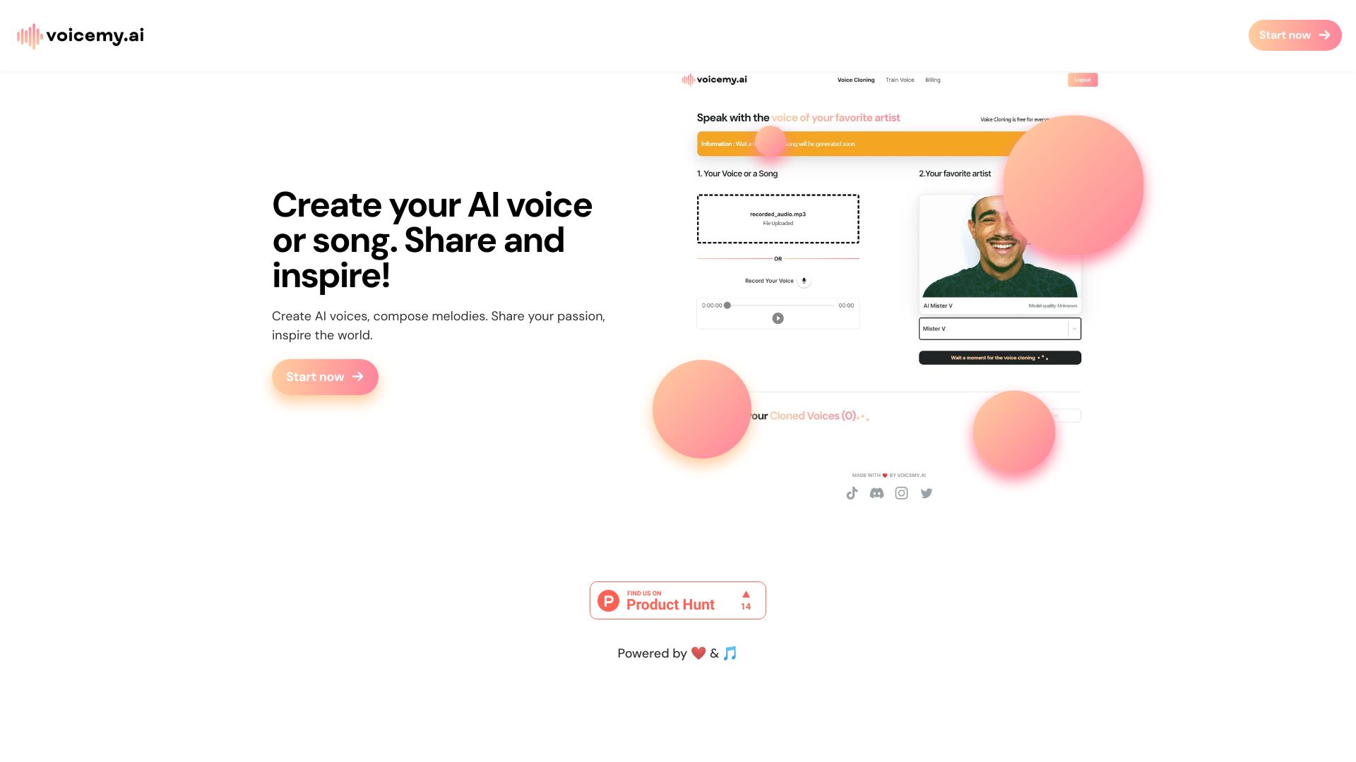 Voicemy.ai screenshot