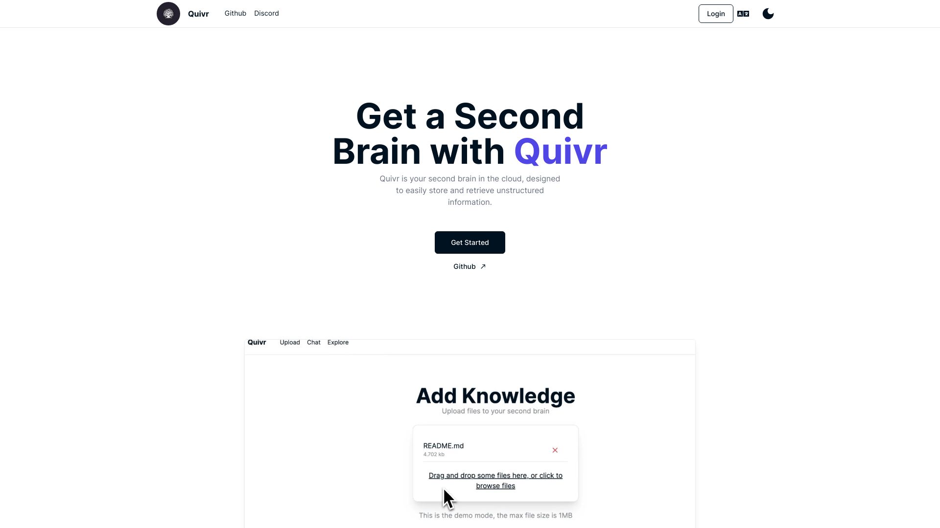 Quivr screenshot