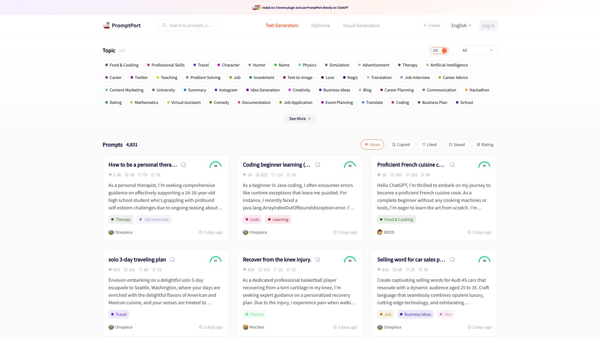 PromptPort screenshot