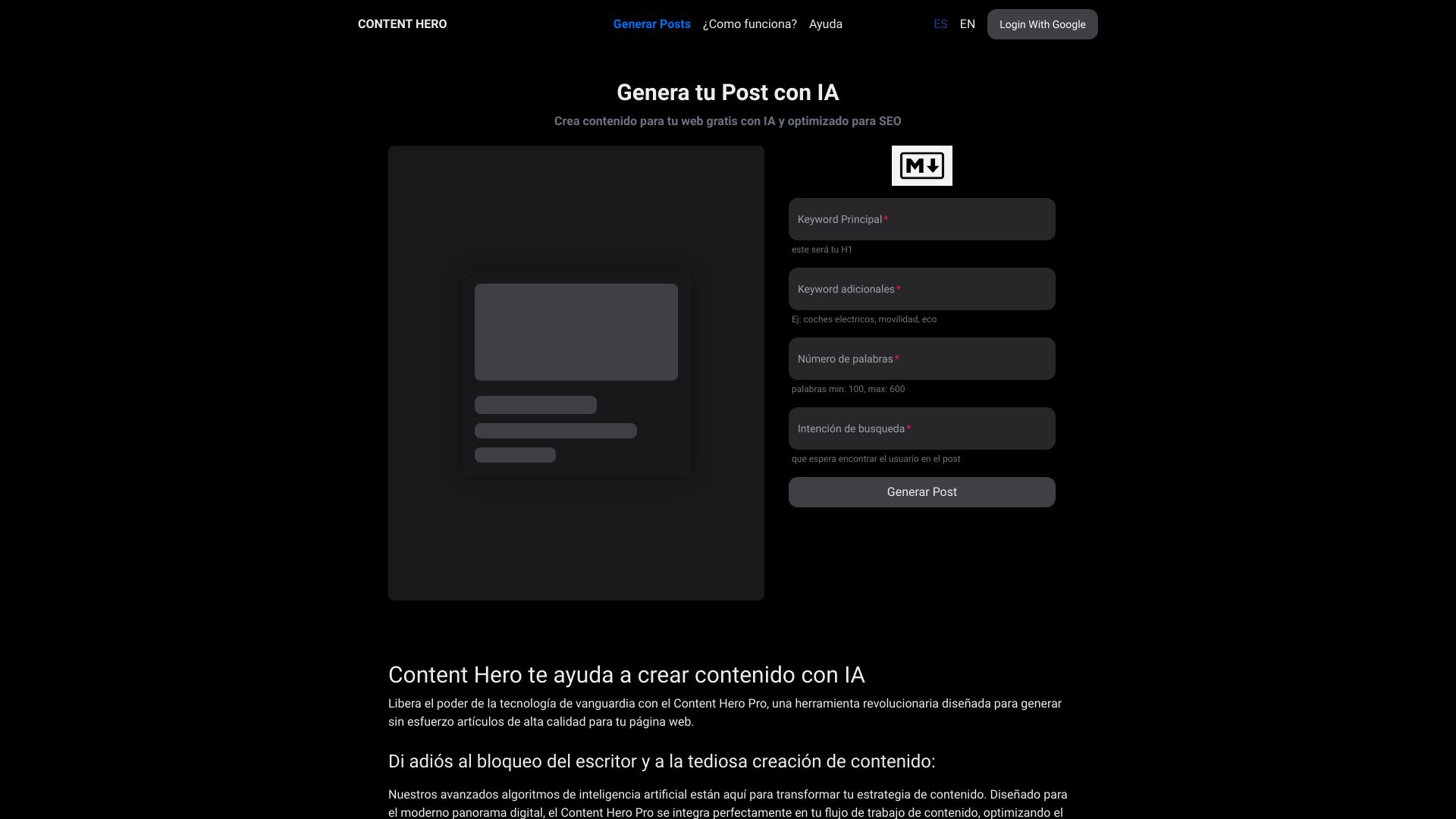 Content Hero screenshot