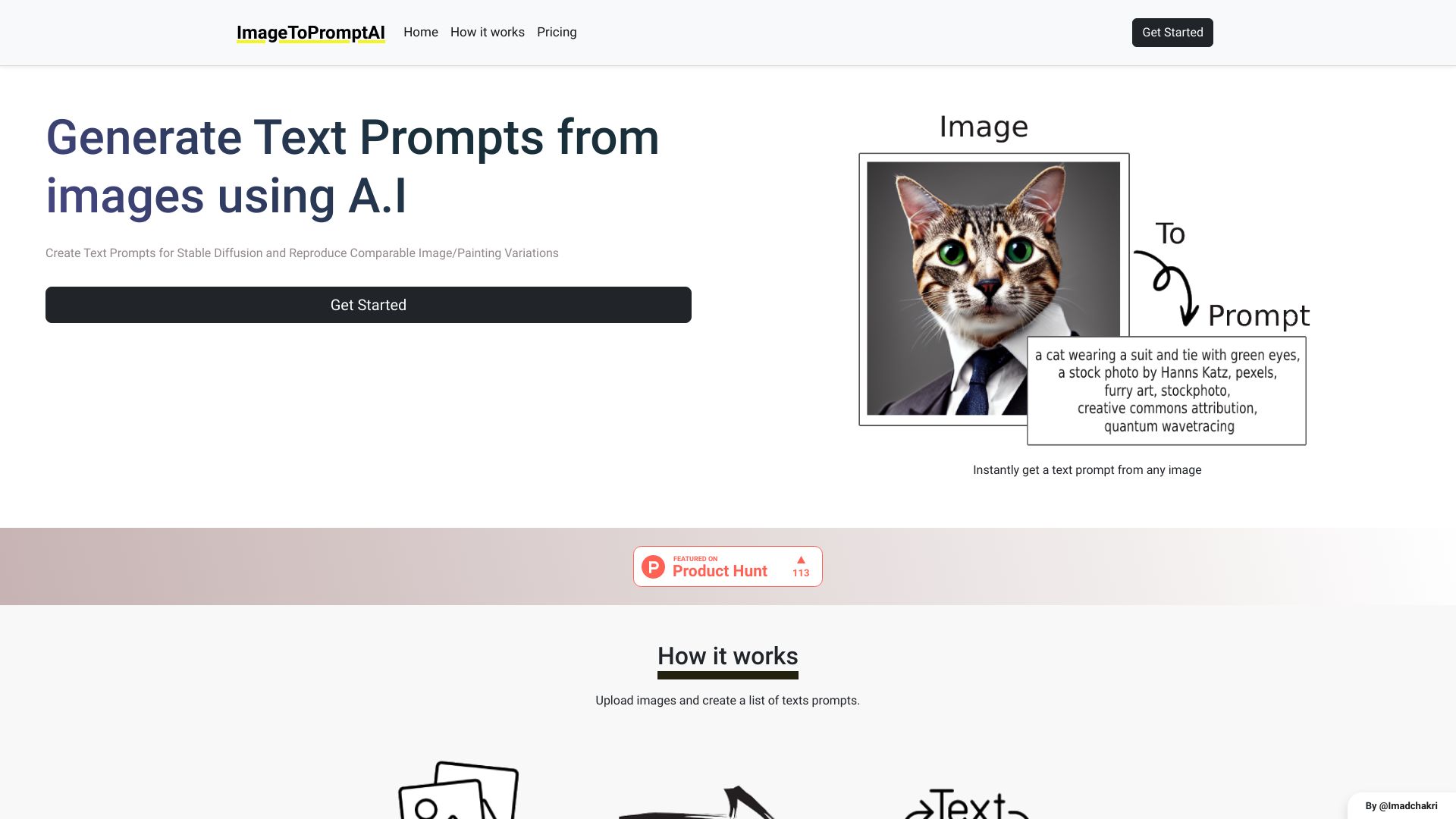 ImageToPromptAI screenshot