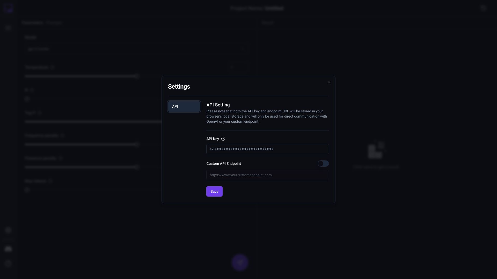 Prompter screenshot