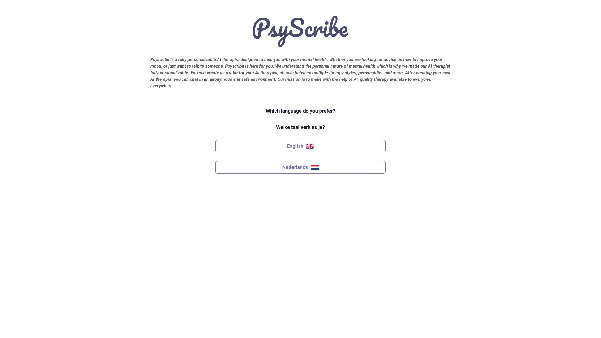 PsyScribe screenshot
