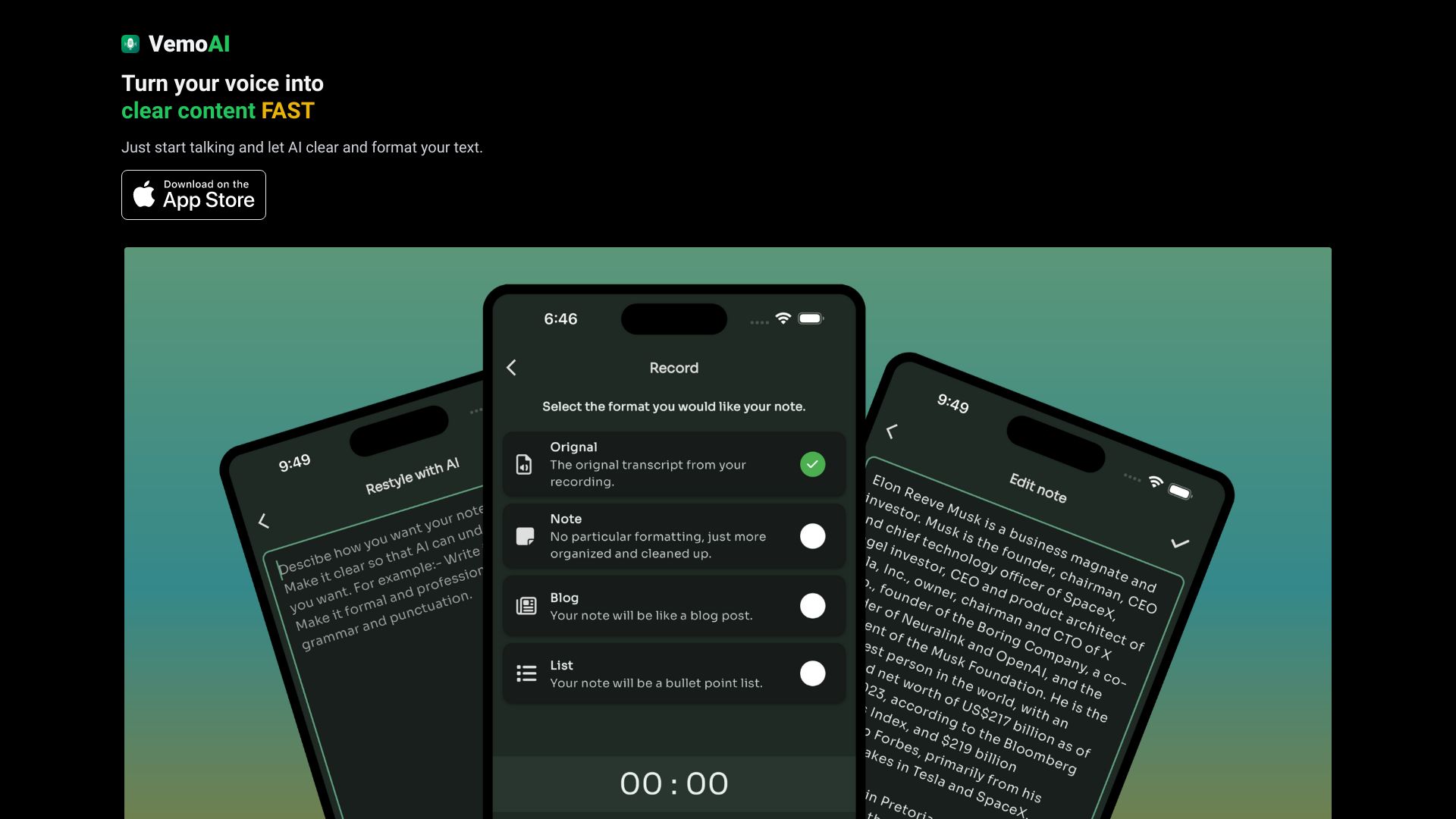 Vemo - AI Meeting Note Taker screenshot