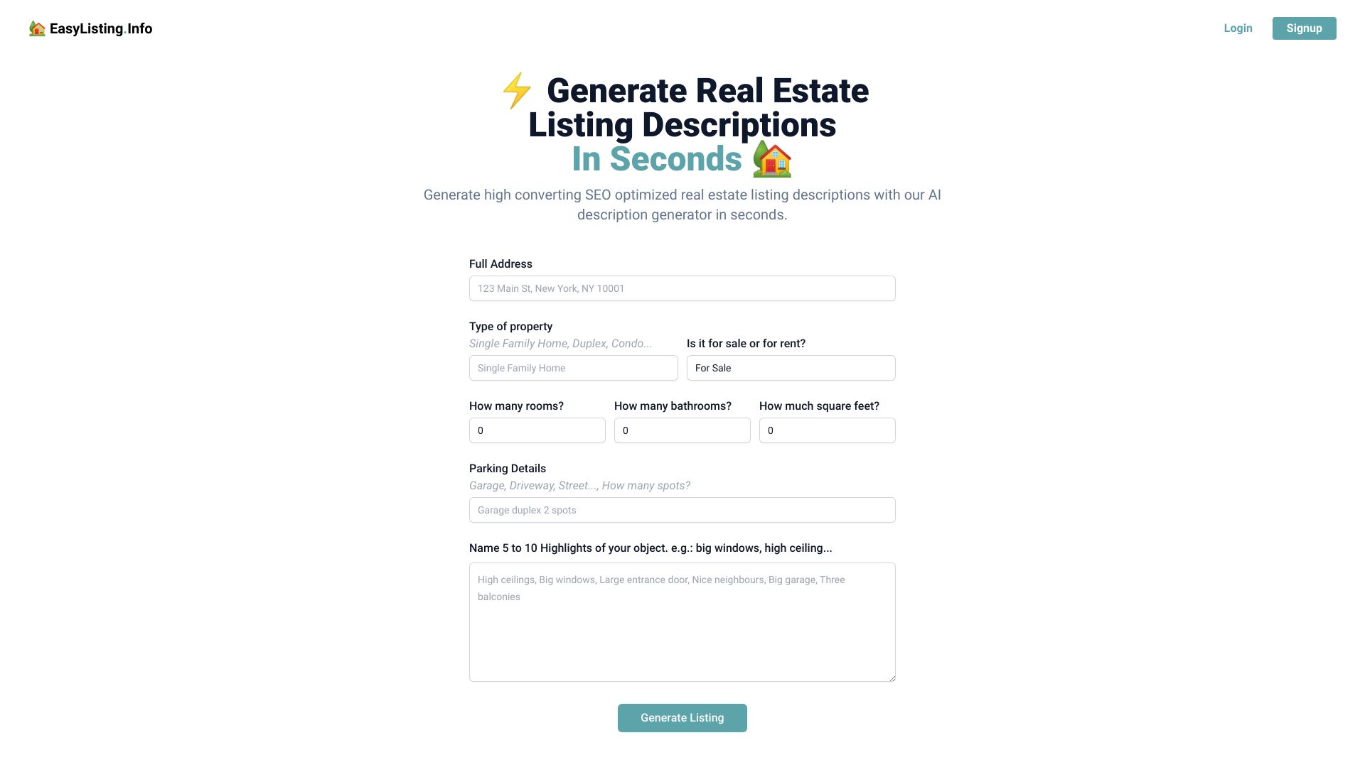 EasyListing.Info screenshot