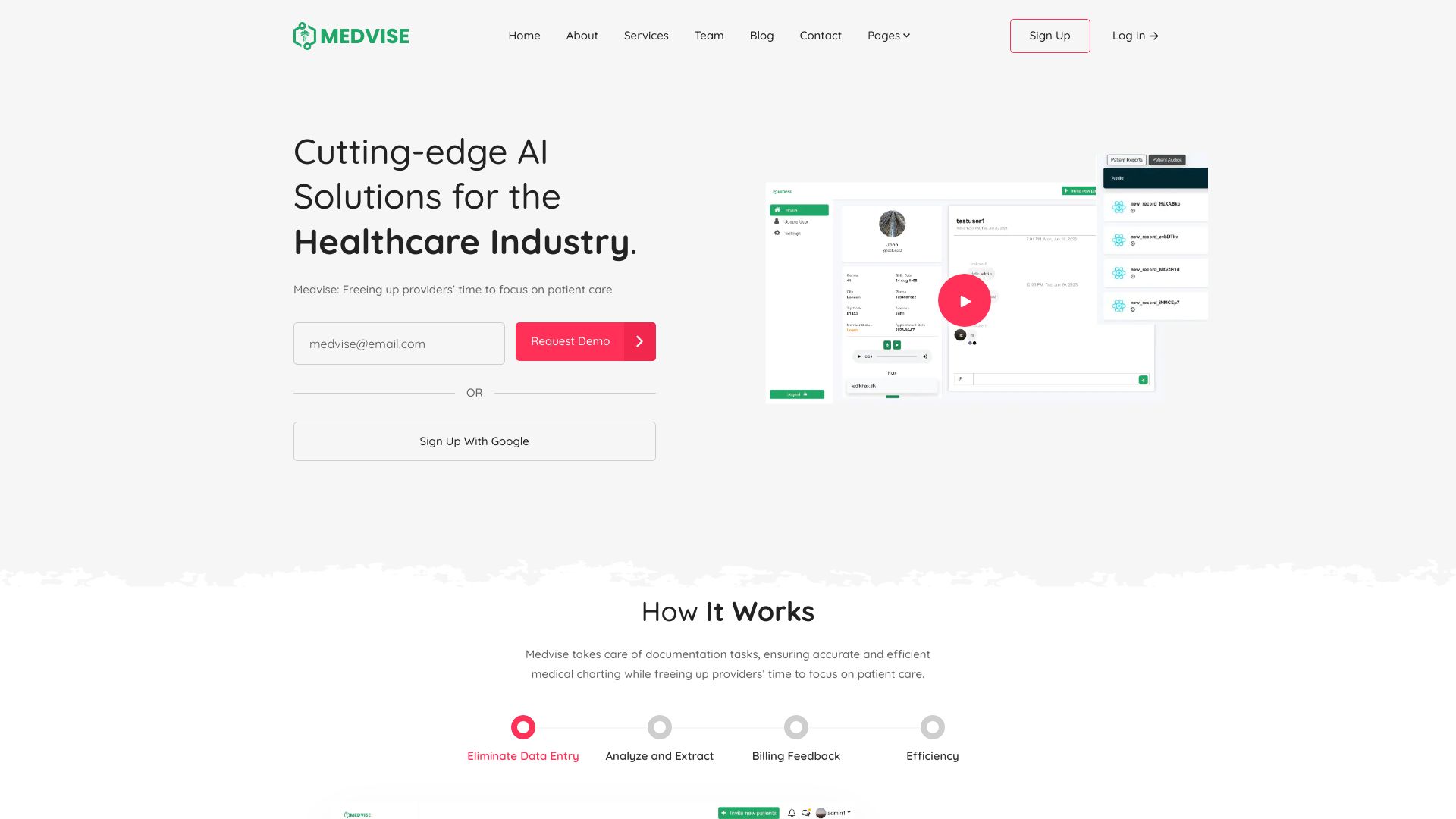 Medvise AI screenshot