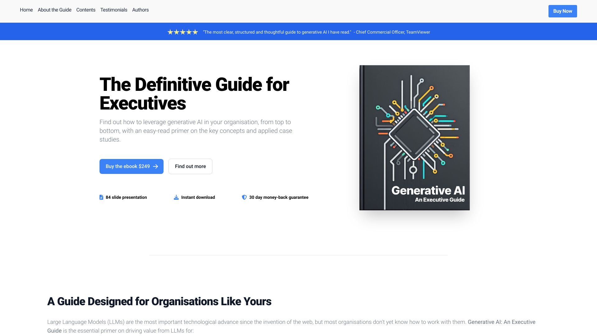 ExecutiveGuide.ai screenshot