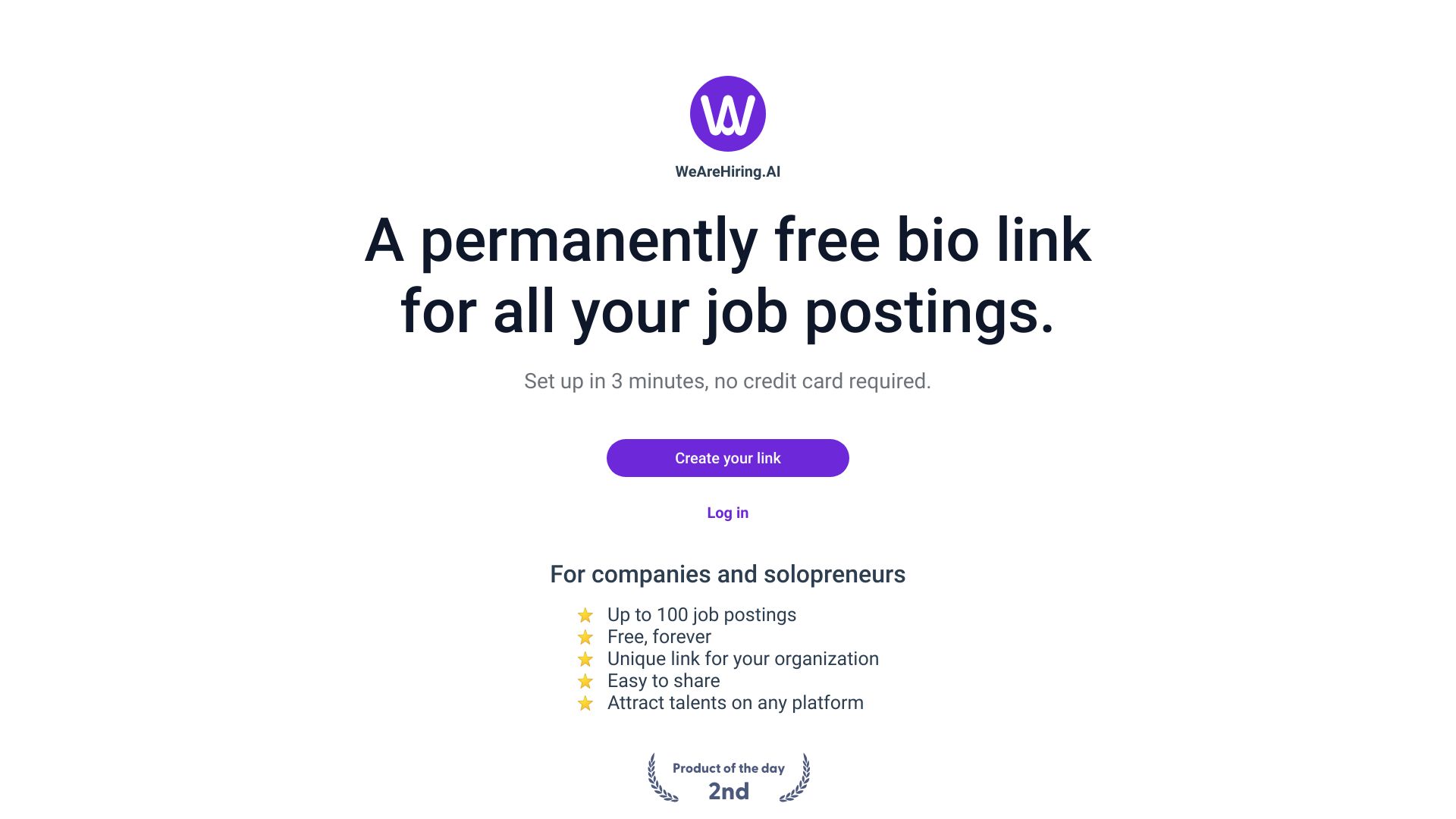 WeAreHiring.AI screenshot