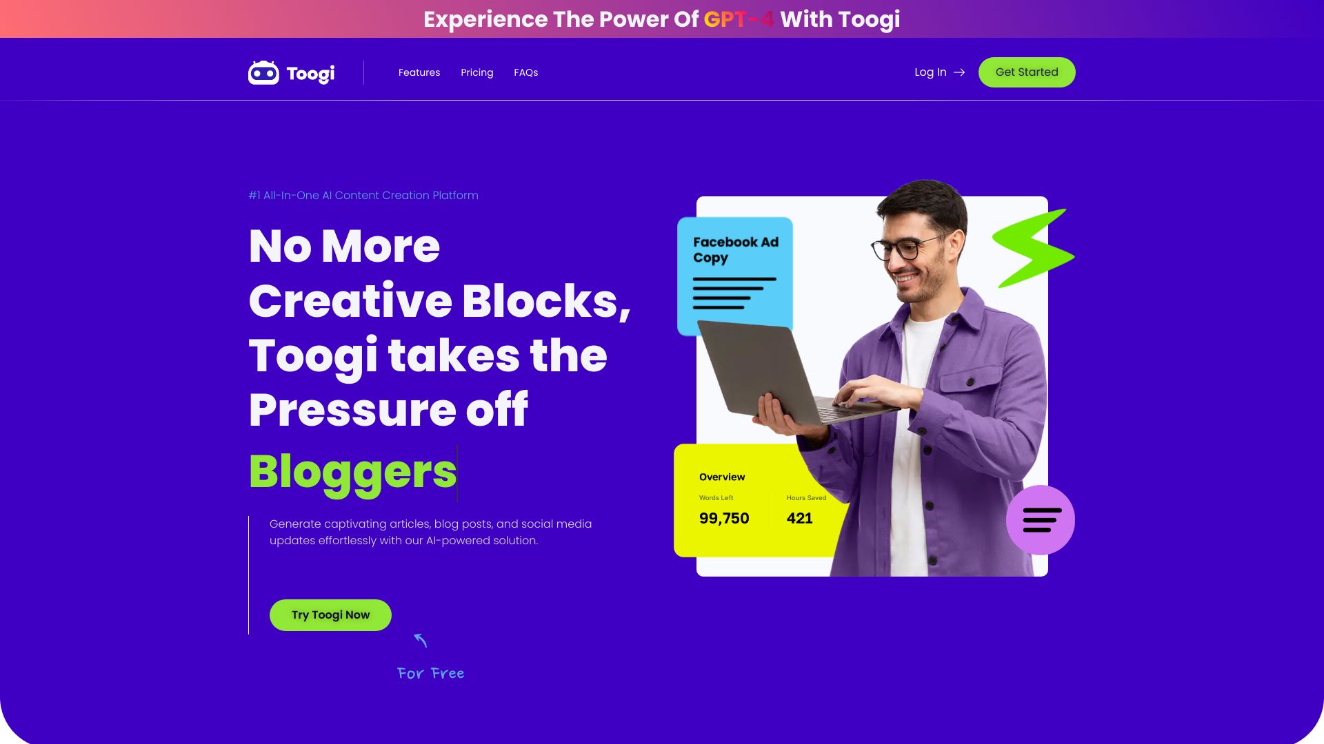 Toogi AI screenshot