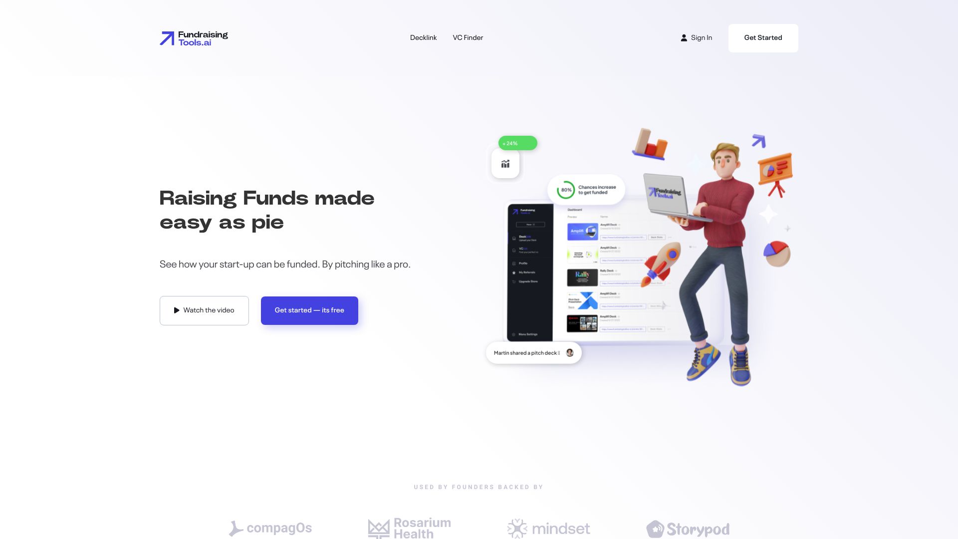 Fundraisingtools.ai screenshot