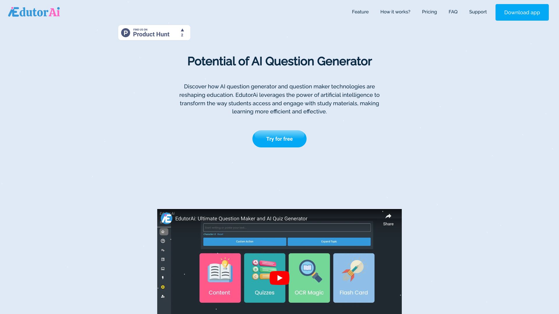 Edutor AI screenshot