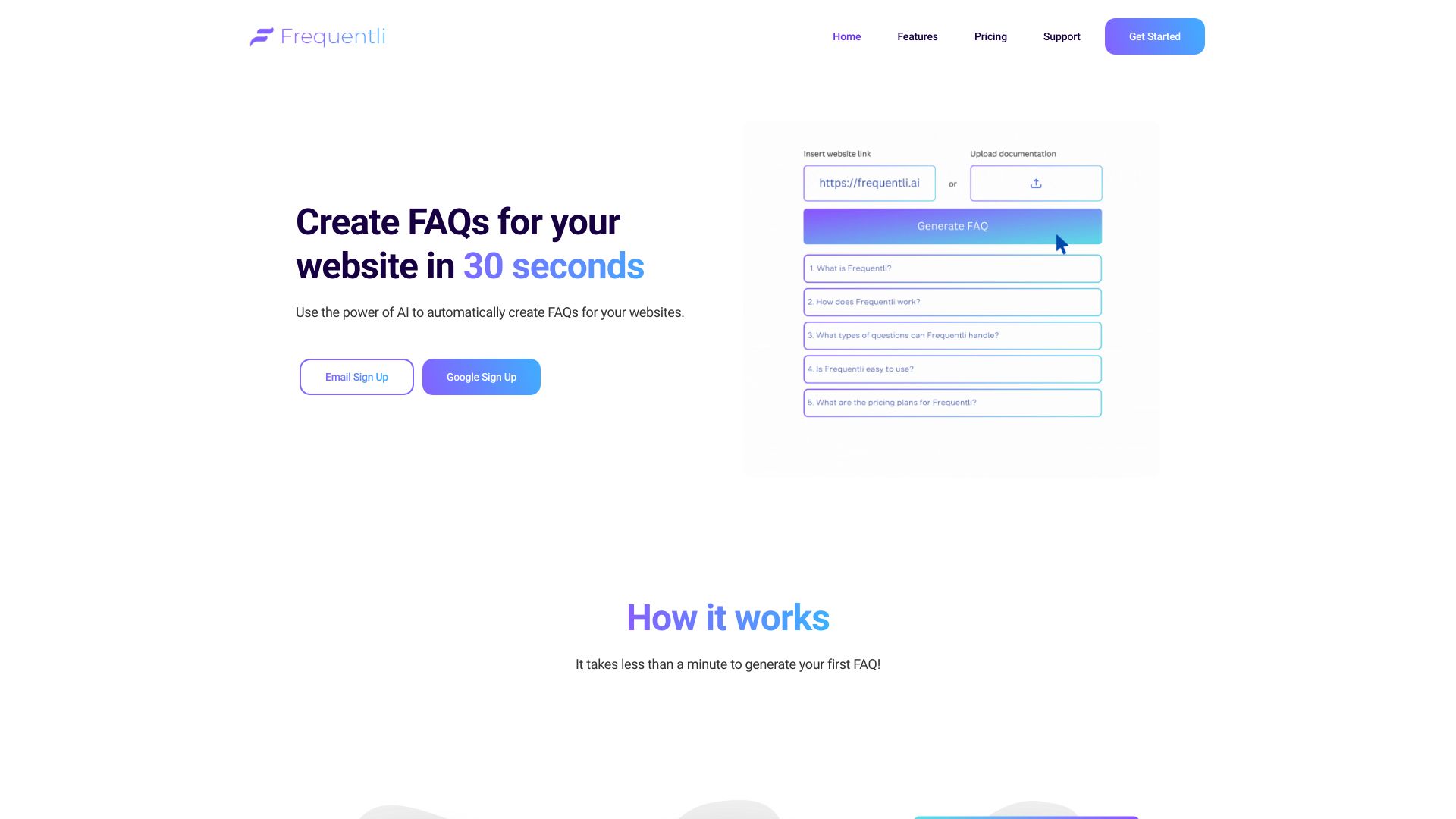 Frequentli screenshot