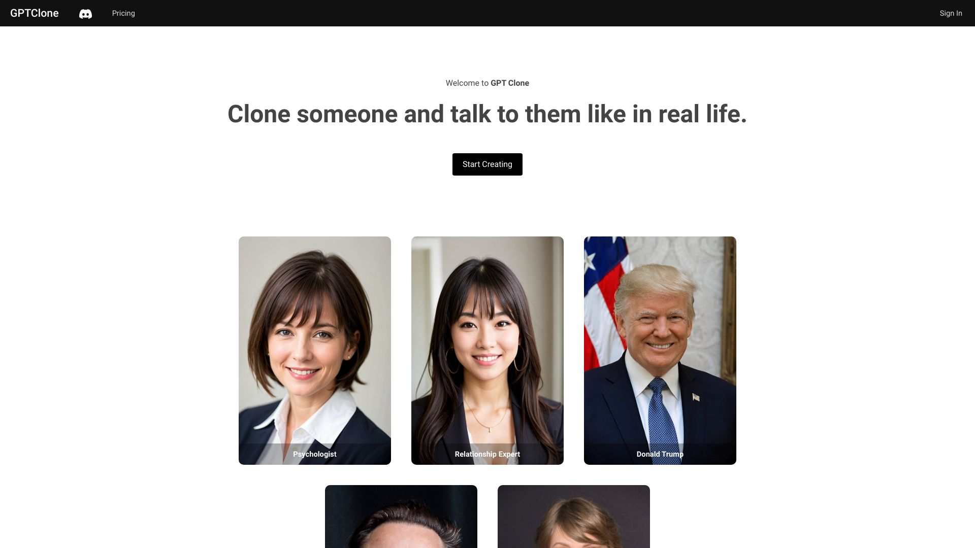 GPT Clone screenshot