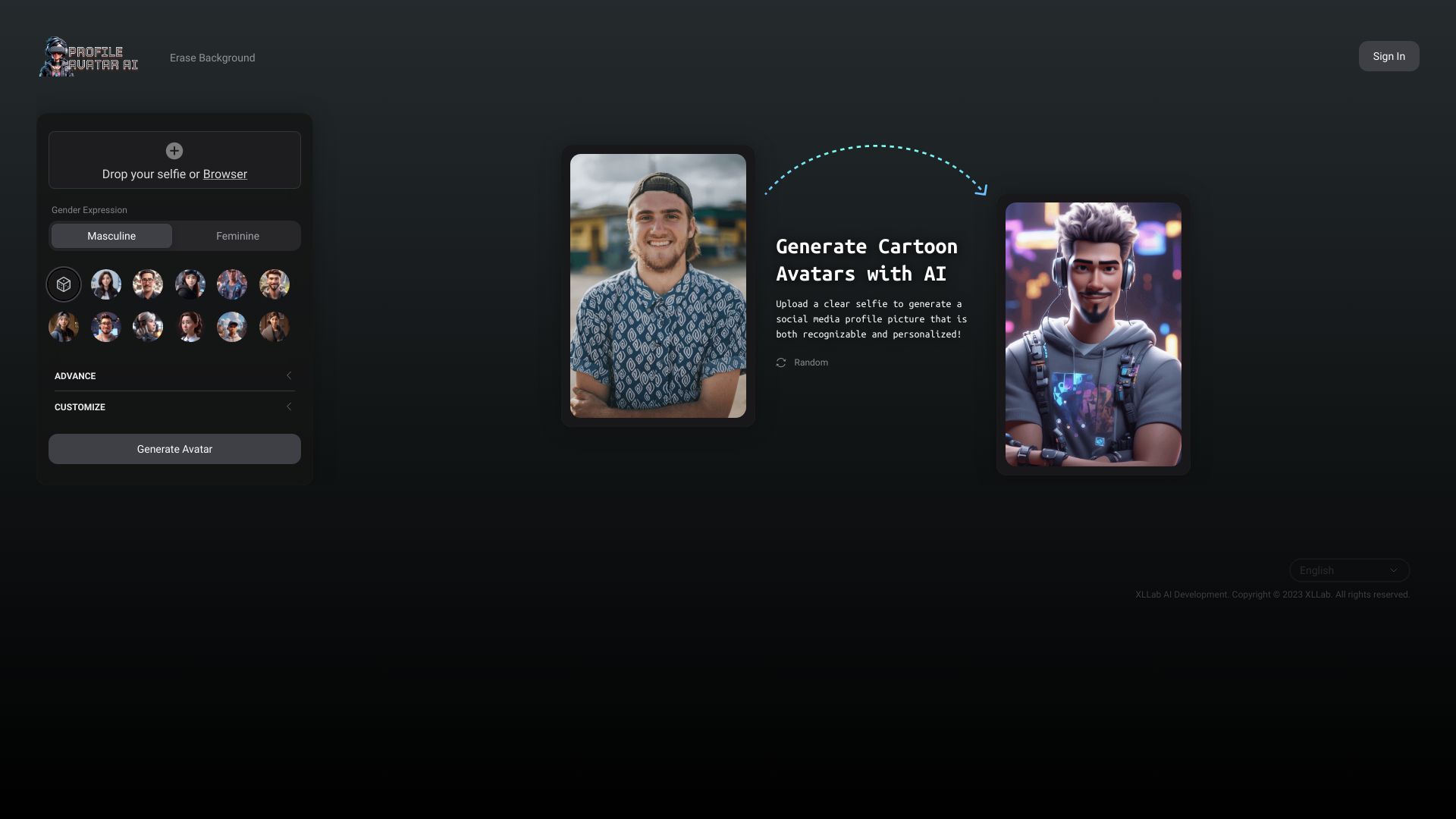 Profile Avatar AI screenshot