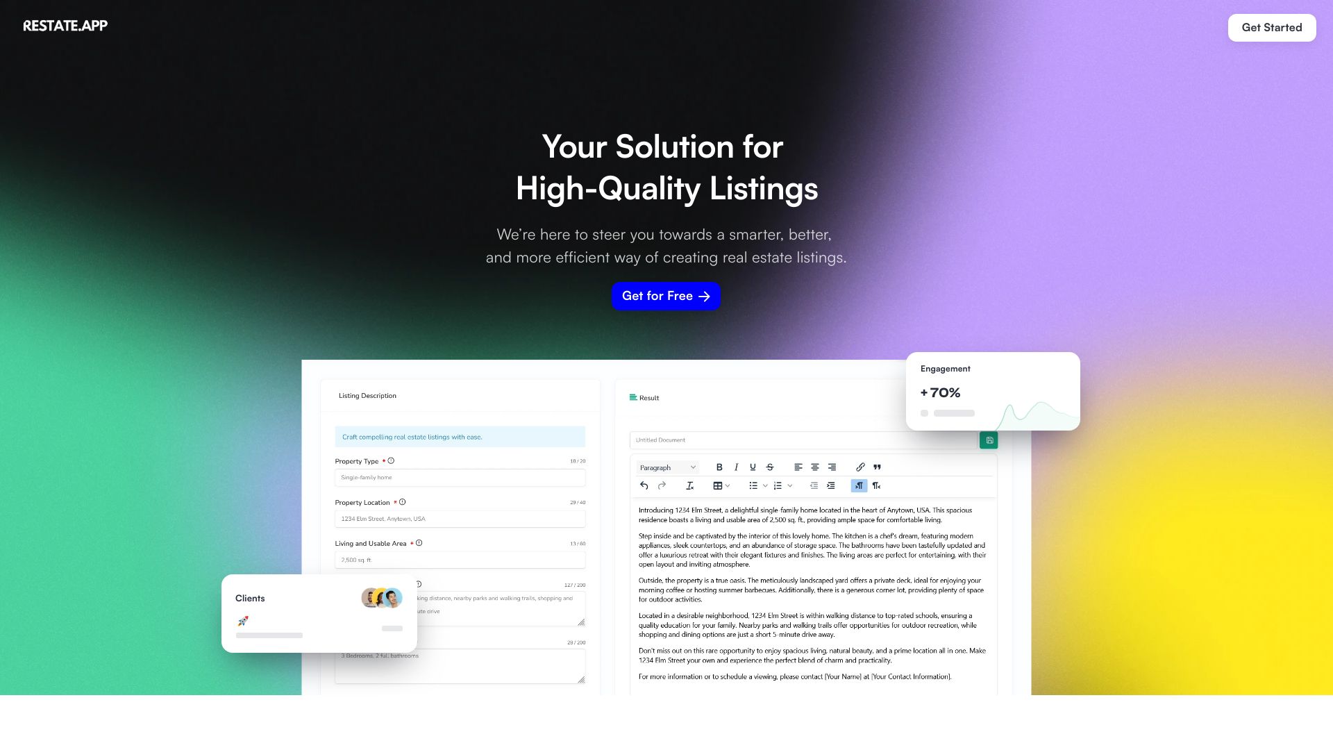 Restate screenshot
